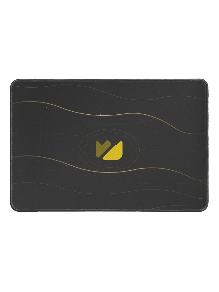 Black Gold Desk Mat 12 x 18 Mouse Pad product image (1)
