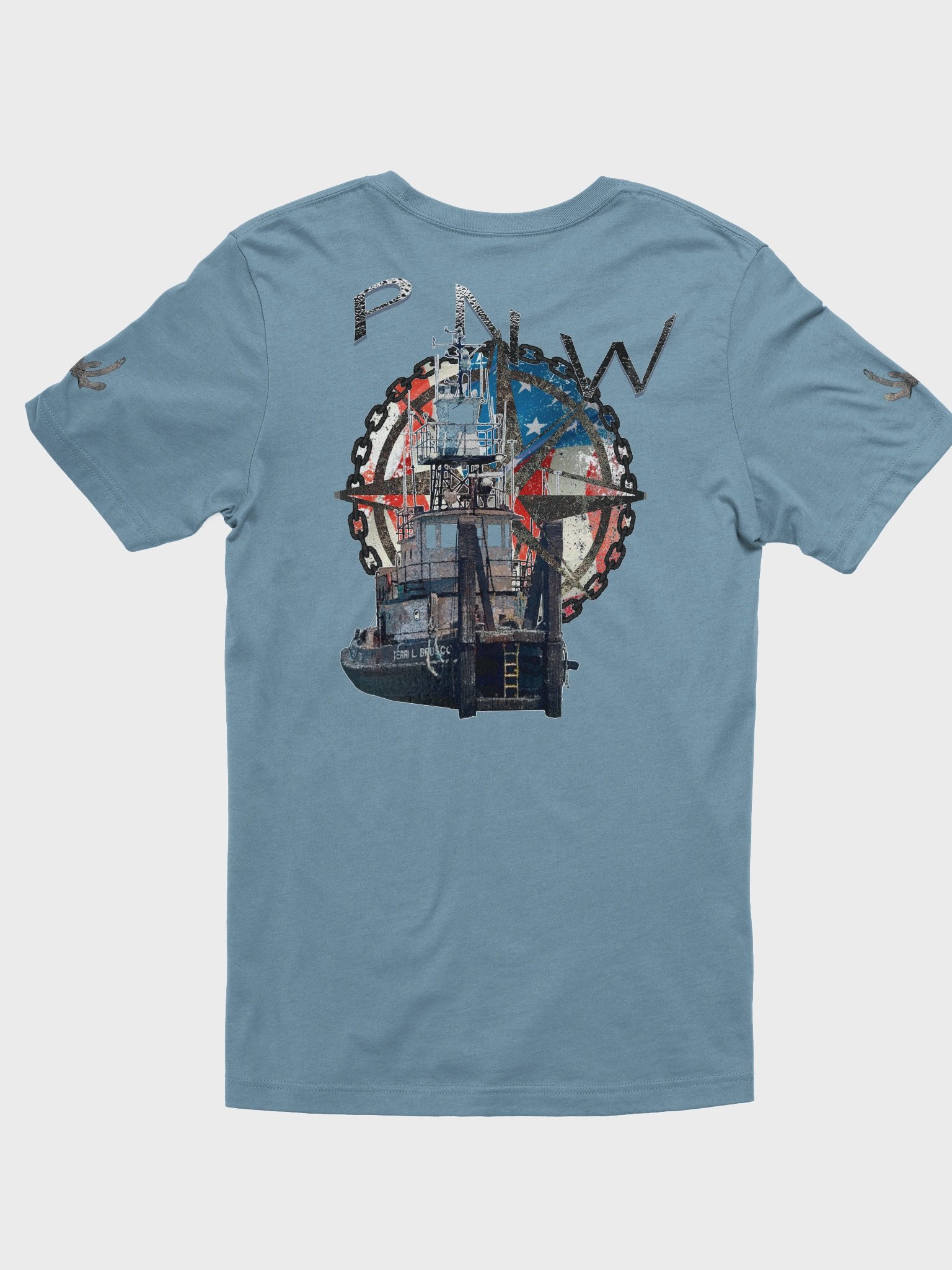 AF - PNW - Compass Rose & Terri L. Brusco – Vigilant Marine Workwear | Twin Anchor Apparel Sternwatch Tee Line product image (2)