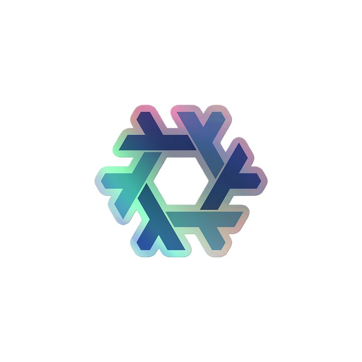 NixOS Logo Kiss-Cut Holographic Sticker product image (1)