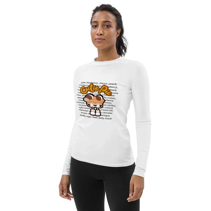 Cutie Pie Print Women's Rash Guard product image (2)