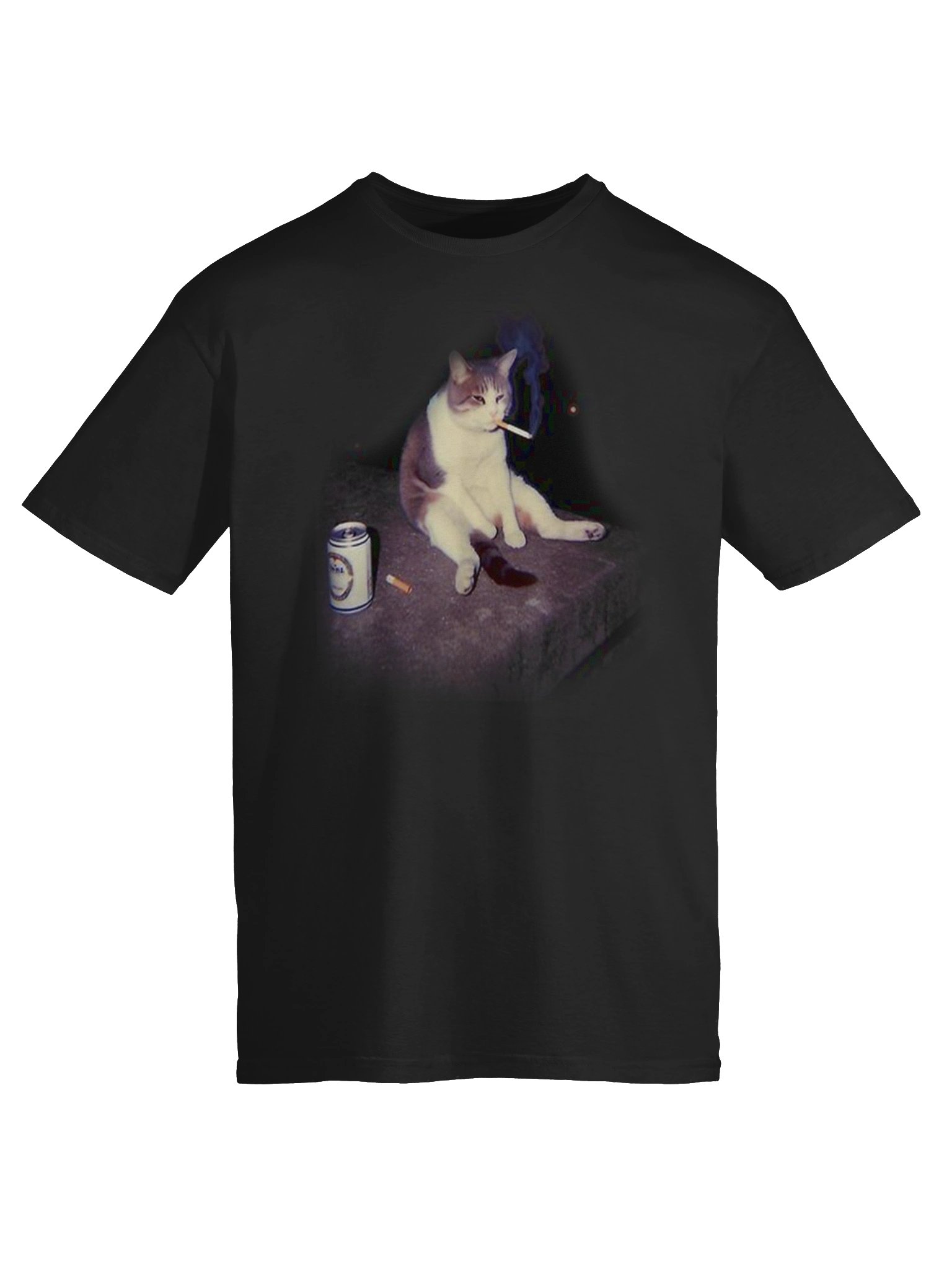 Smoking Cat T-Shirt product image (7)