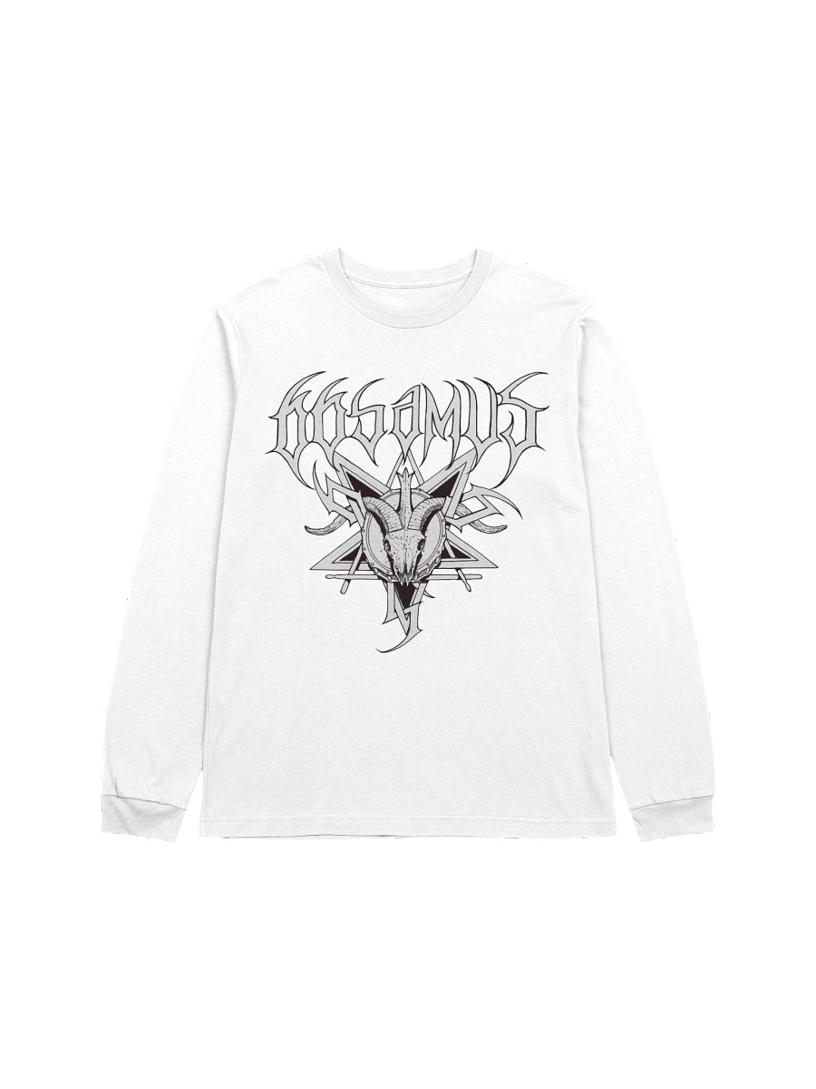 66Samus logo white longsleeve product image (1)