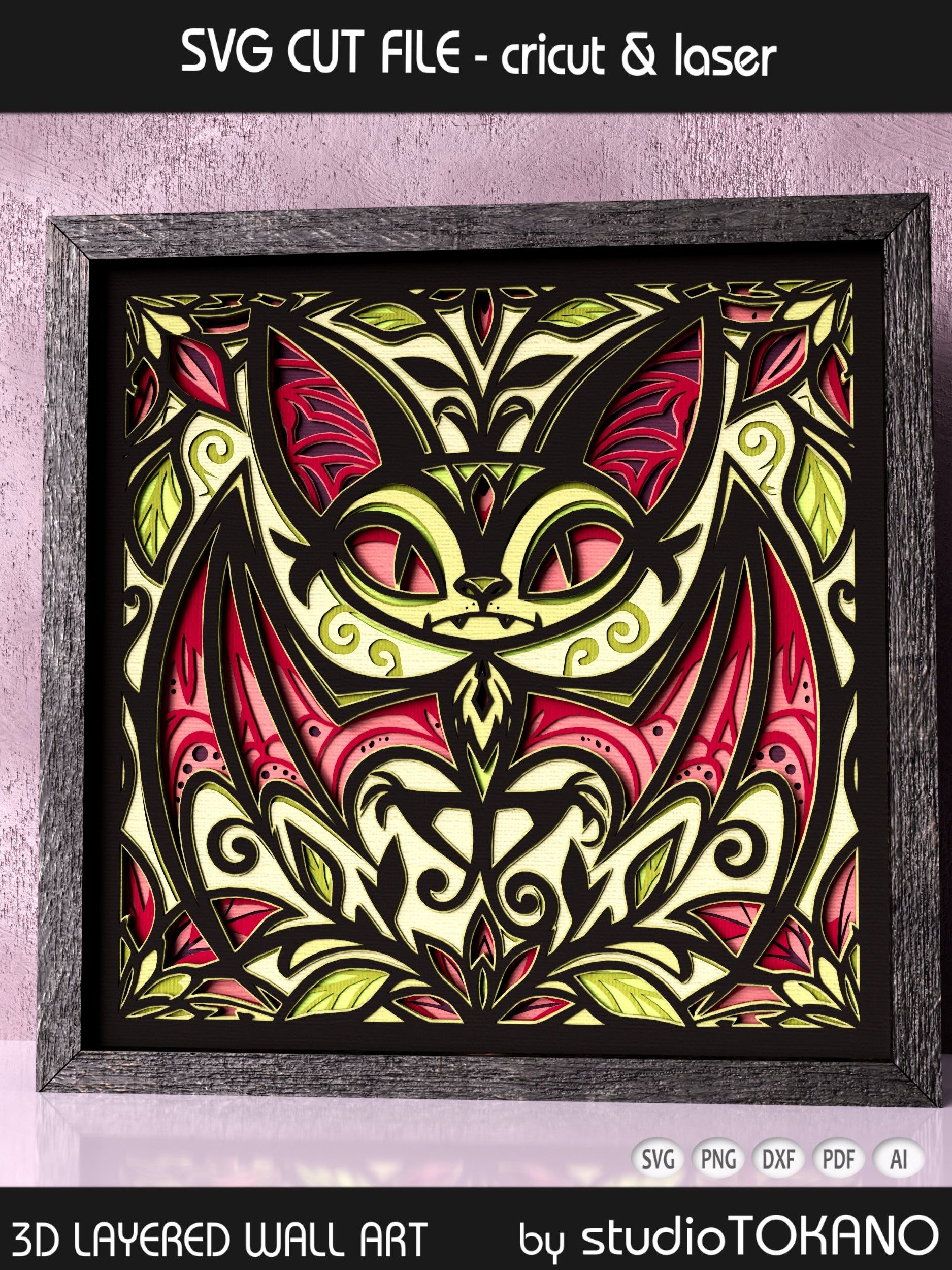 Quirky Bat Shadow Box product image (7)