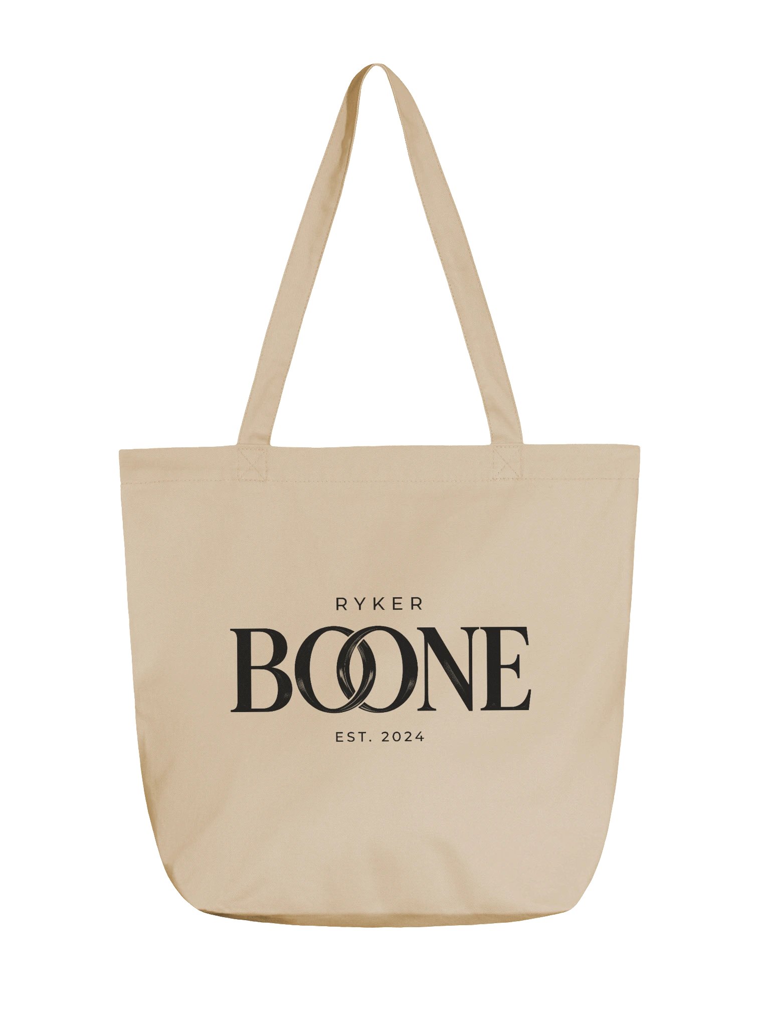 Ryker Boone "Barefoot on the Backroad" Eco-Friendly Tote Bag (Oyster/Black Logo) product image (1)