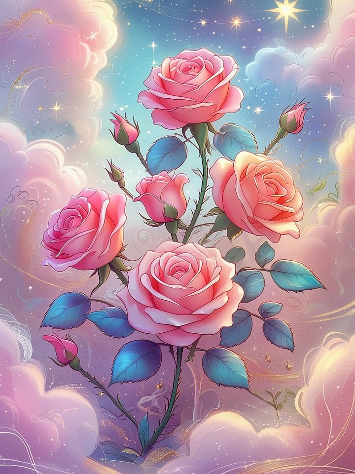 Roses Fantasy Digital Art product image (1)