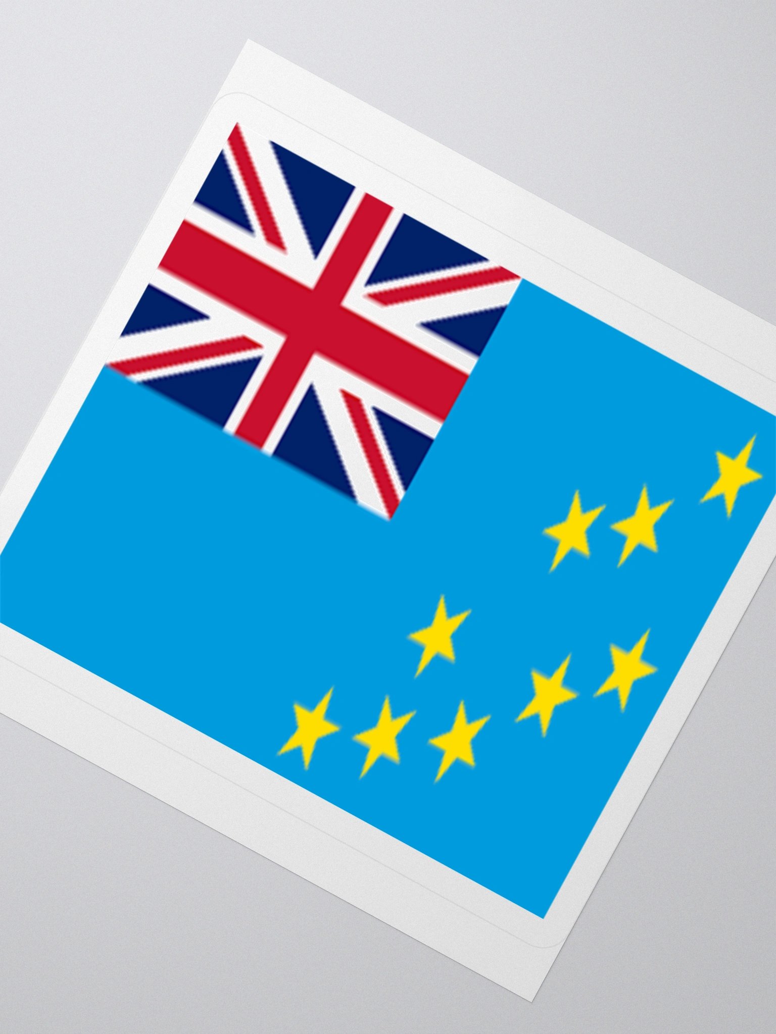 Tuvalu Flag Sticker | Nine Stars Union Jack Design | Durable Vinyl | 3 Sizes product image (4)