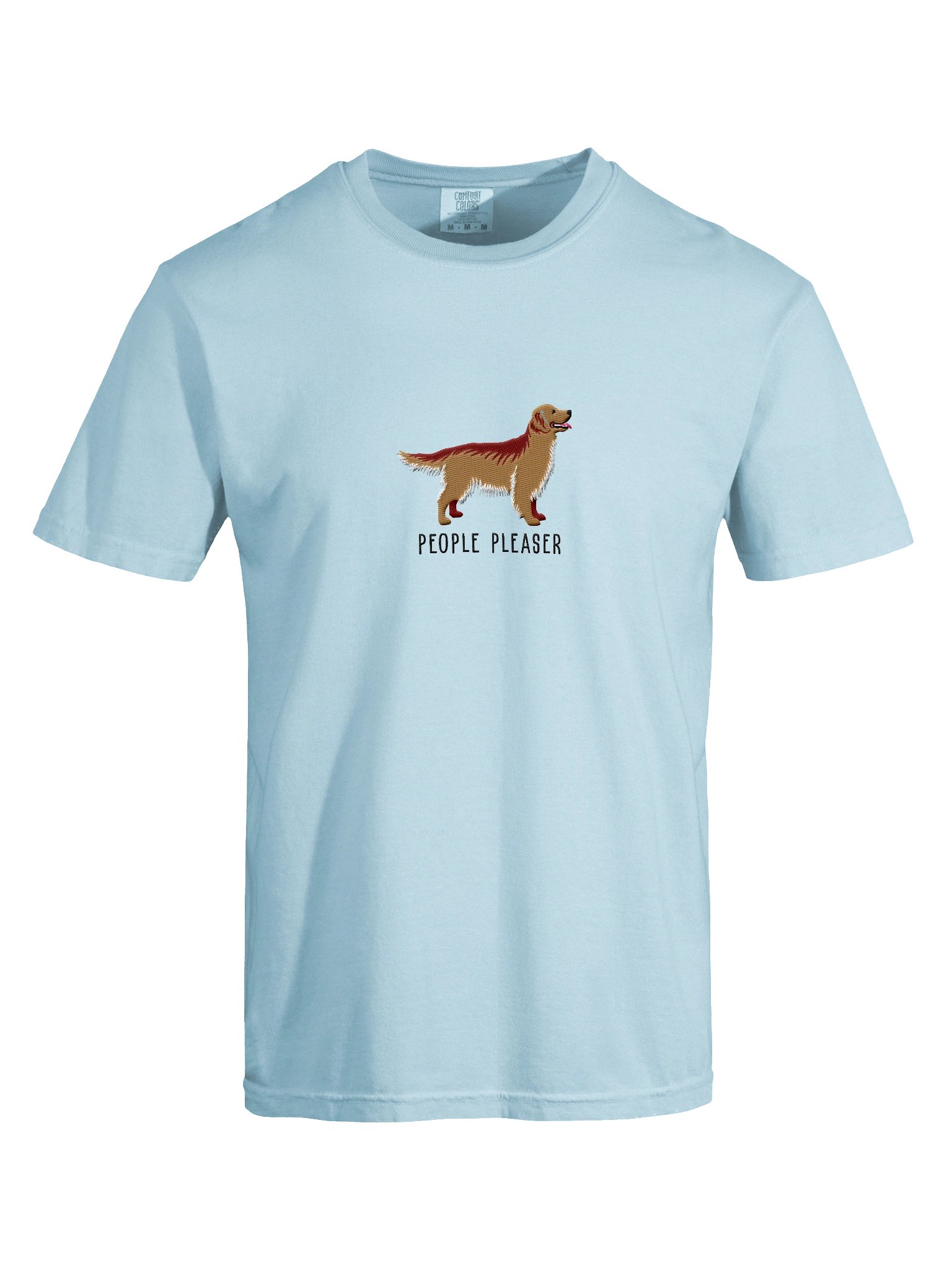 People Pleaser T-Shirt(Embroidered) of a Golden Retriever product image (10)