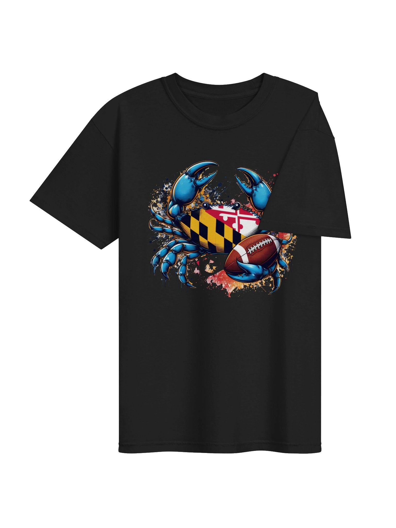 Maryland Crab Football Splash Tee product image (7)