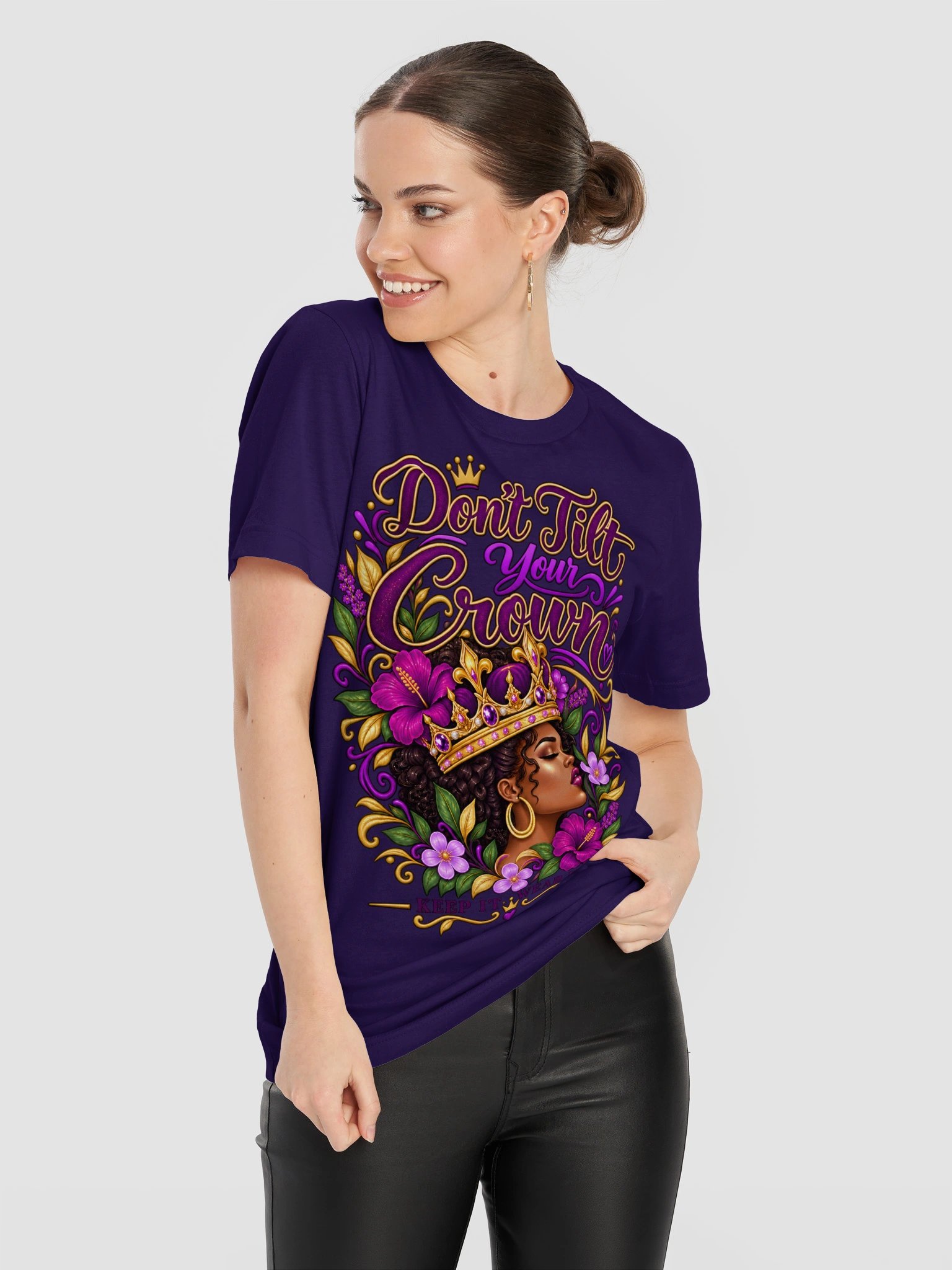 Don’t Tilt Your Crown Empowerment Tee product image (137)