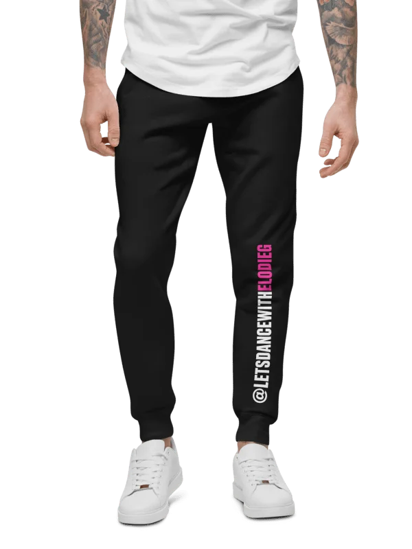 Magenta Collage Fleece Joggers product image (2)
