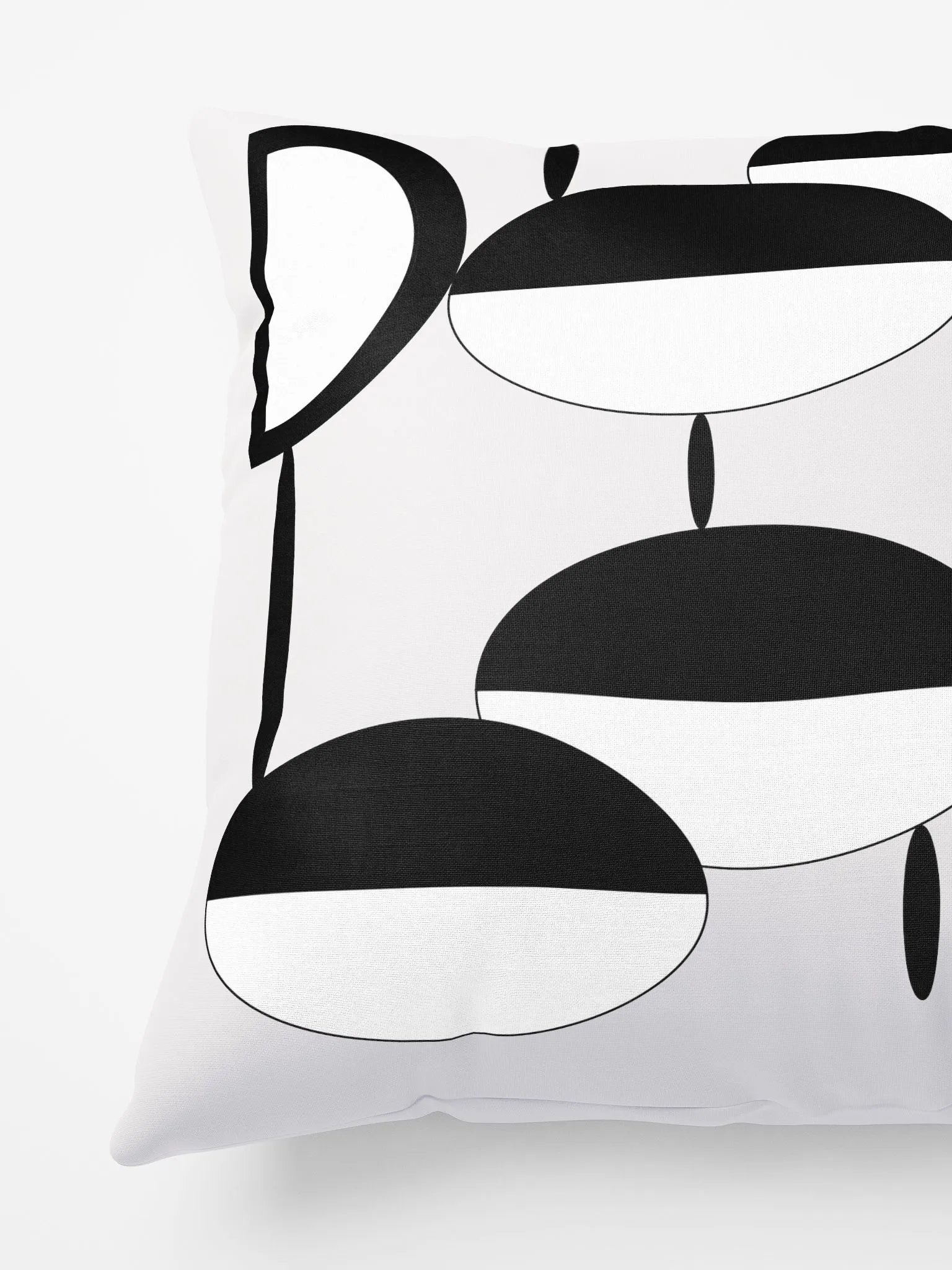 Modern Black and White Throw Pillows – Geometric Cushions for Sofa – Decorative Black White Pillows for Living Room product image (4)