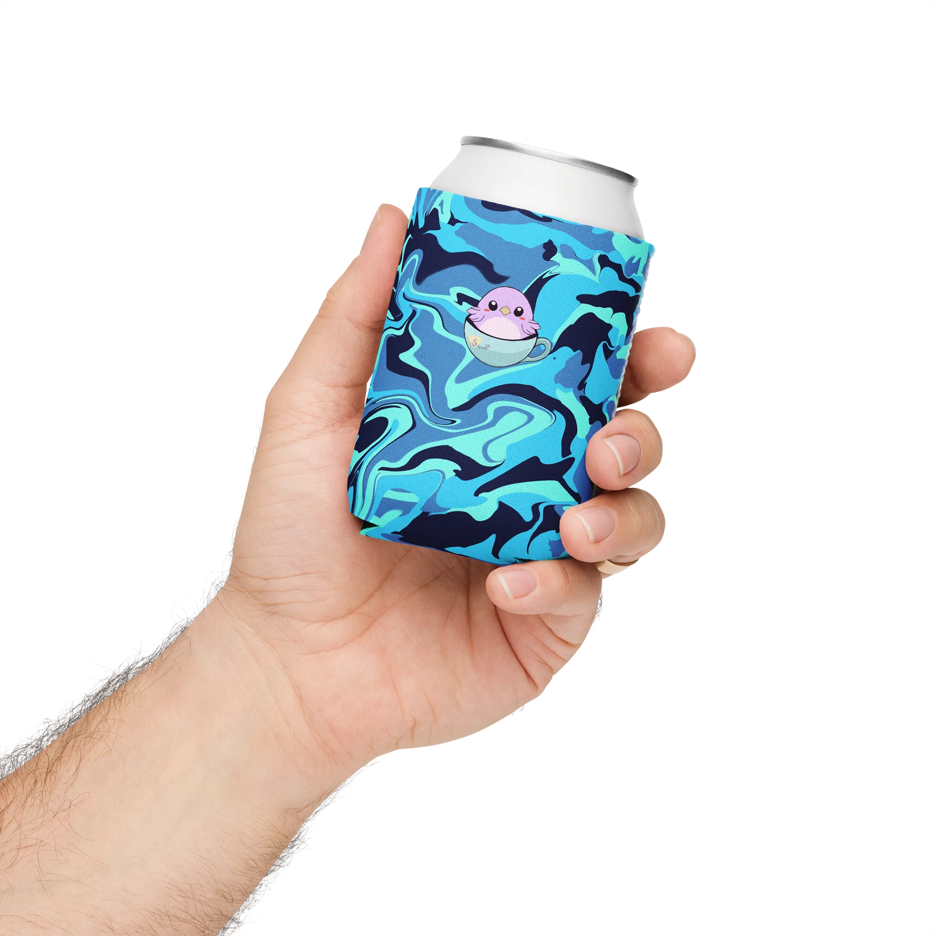 Camo Blue Waves | Coozie Can Cooler product image (3)