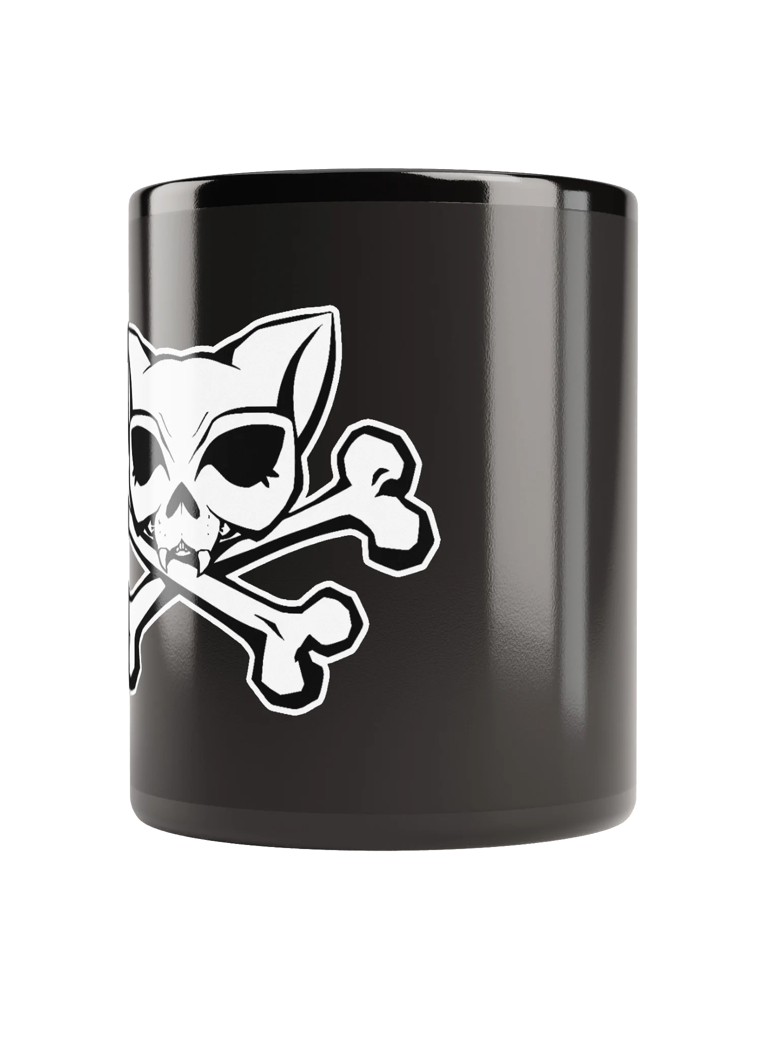 White Kat Skull Blaque Mug product image (3)