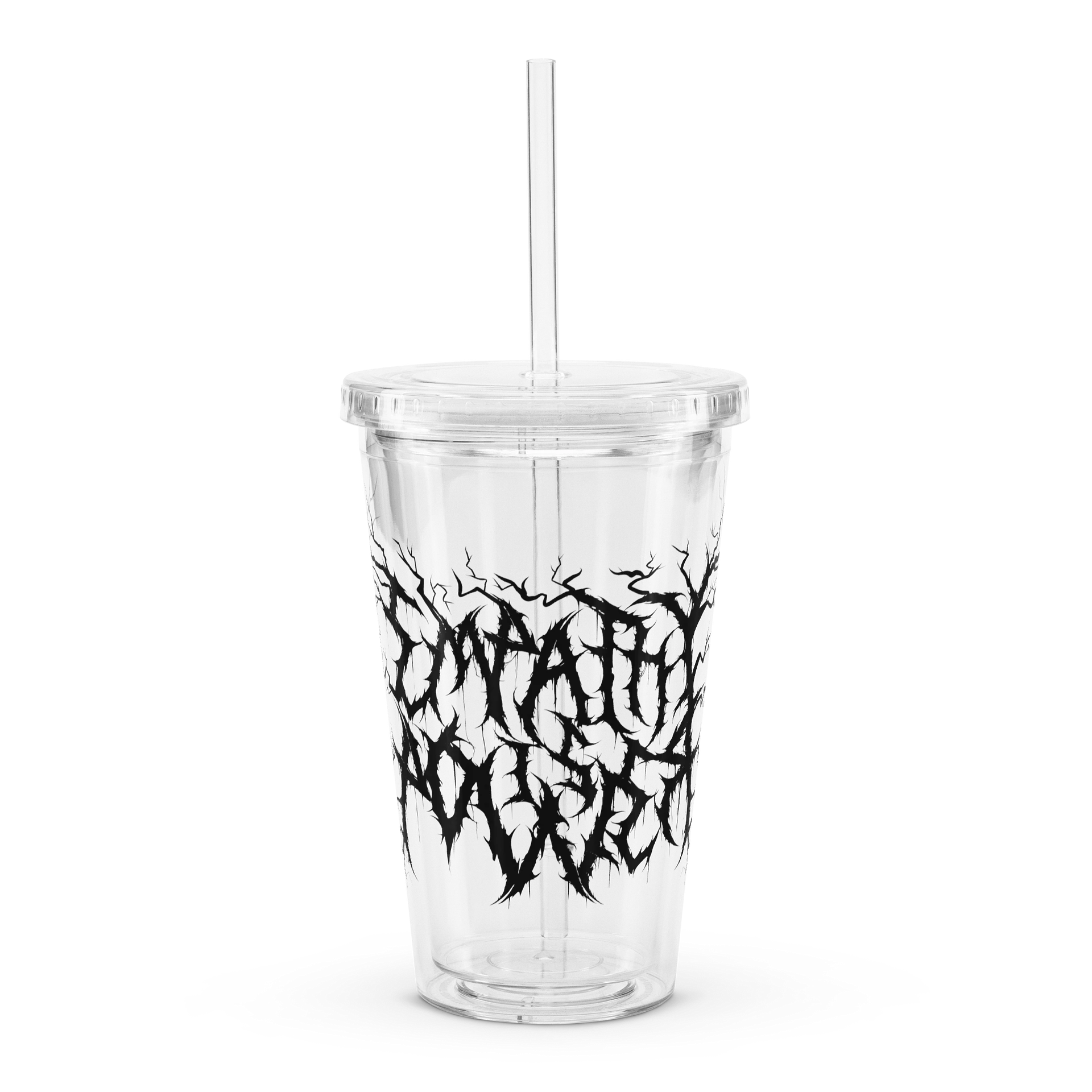 EIP Double Walled Clear Plastic Tumbler (16 oz) BLACK product image (1)