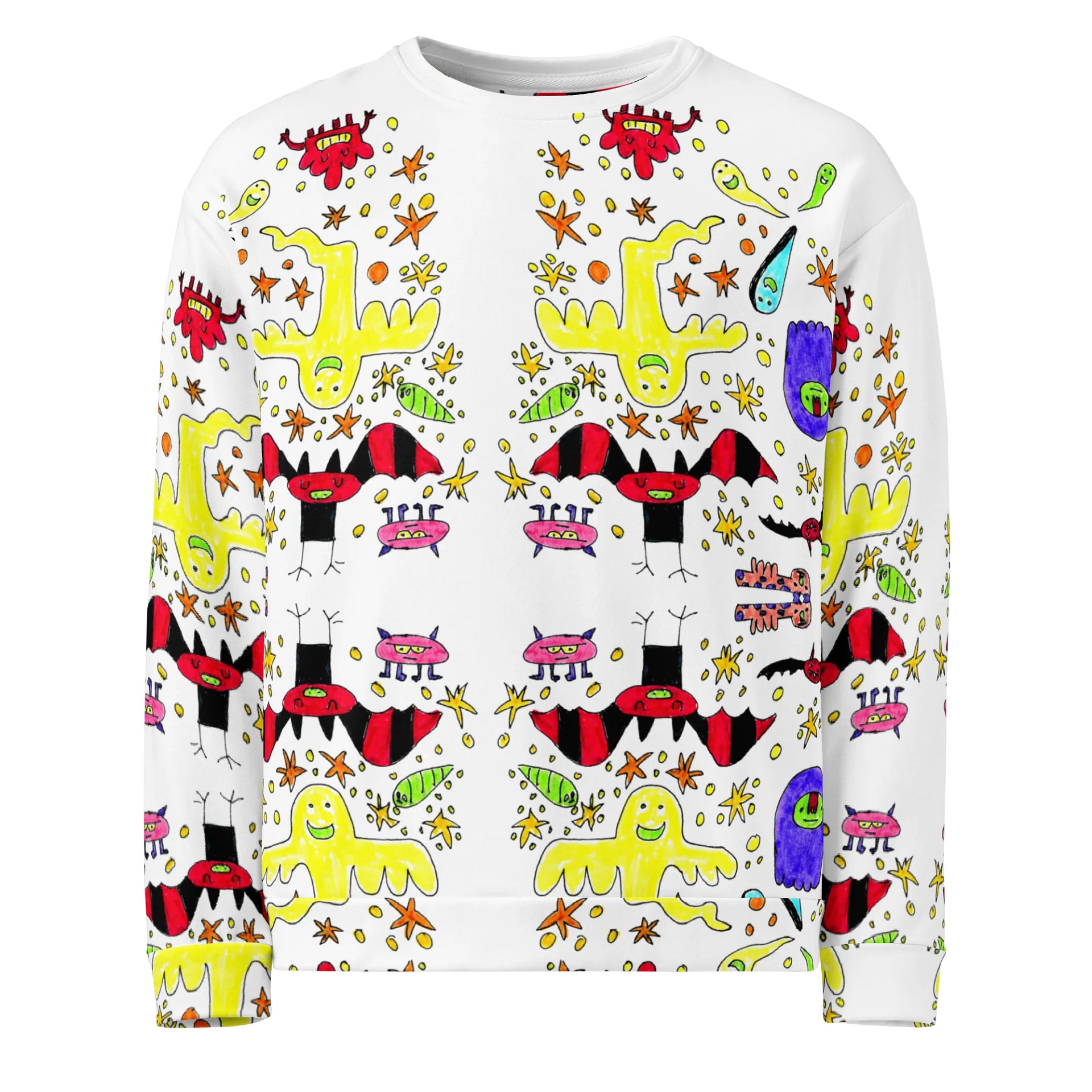 Whimsical Ghost Party All-Over Sweatshirt product image (1)