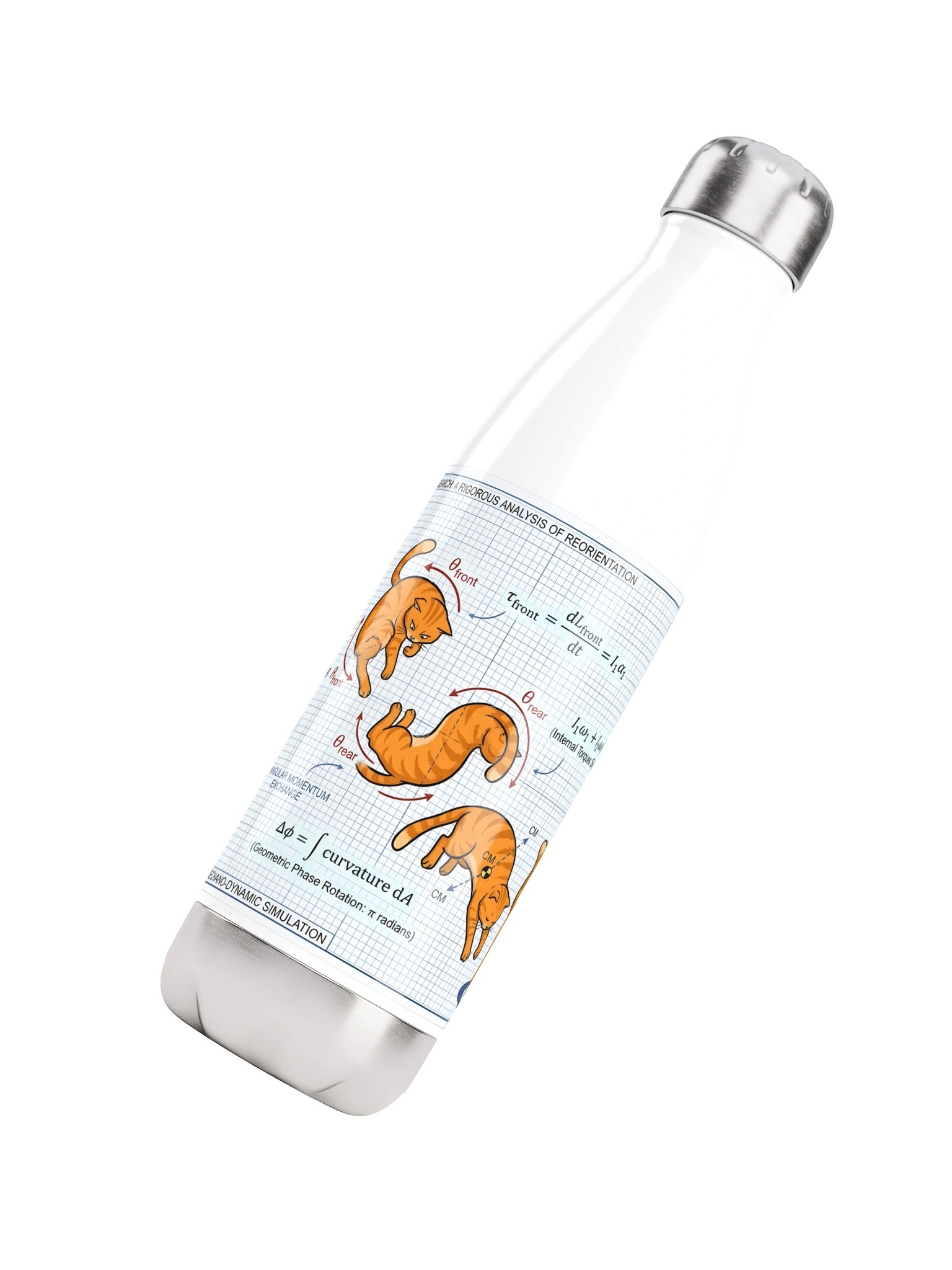 Cat Aerial Dynamics Water Bottle product image (4)