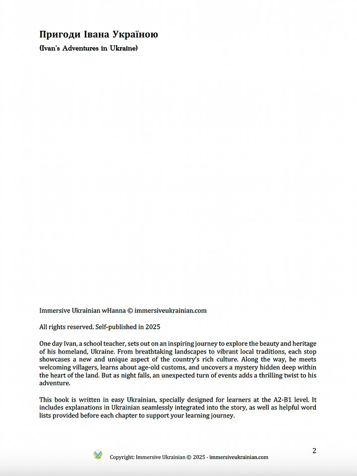 Learn Ukrainian Easy Immersive Story product image (2)