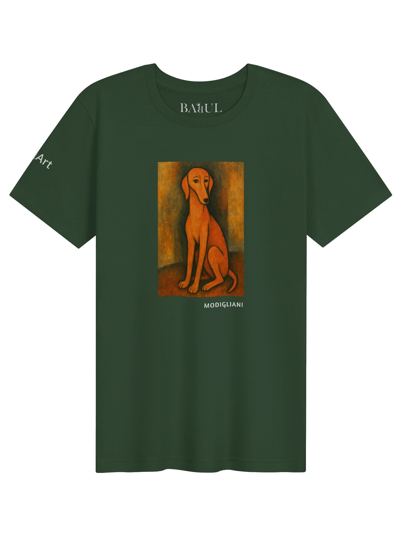 DOGART Unisex Jersey DOG T-Shirt - MODIGLIANI - Iconic Painting Reimagined with Dogs product image (81)