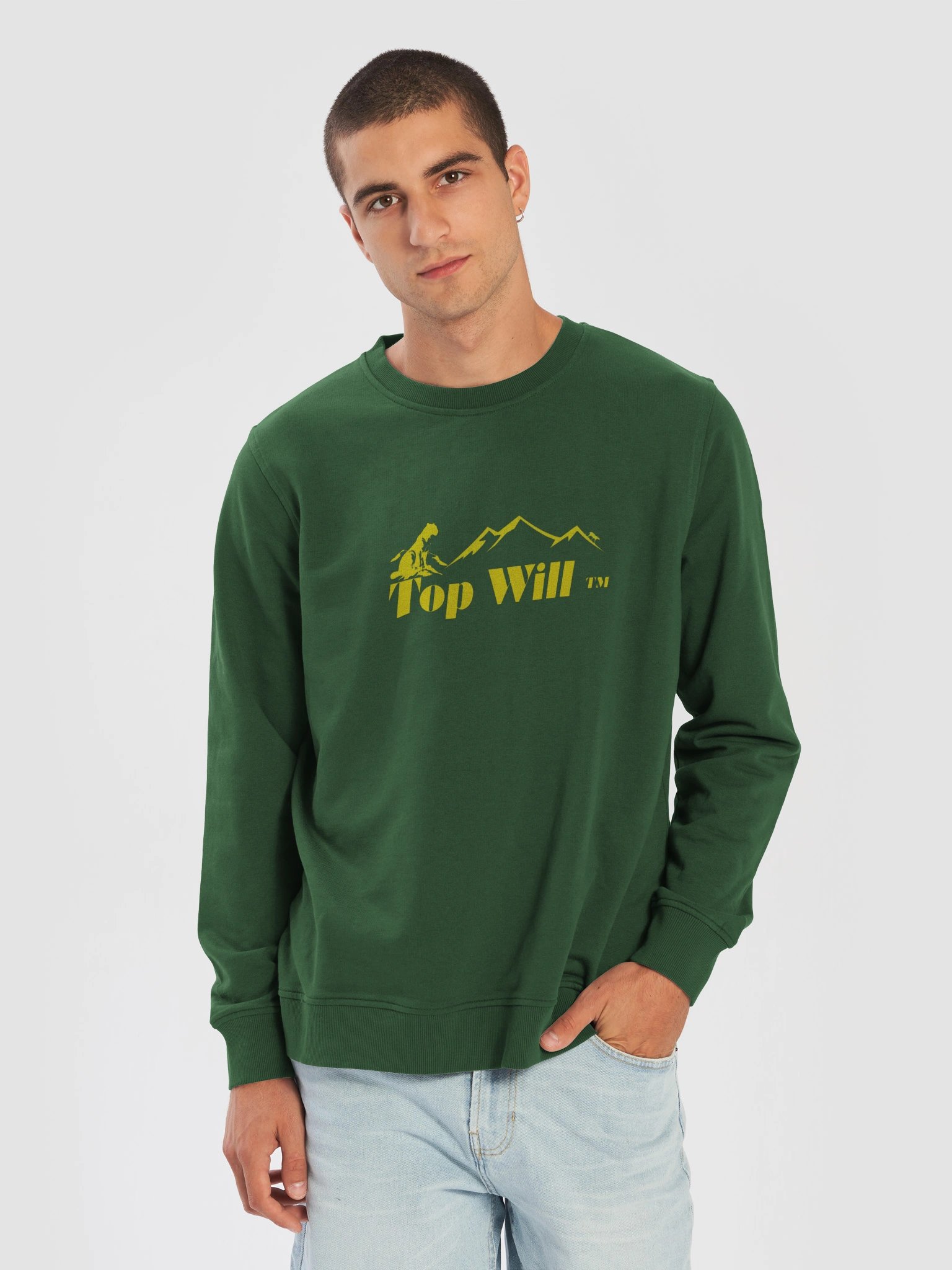 Unisex Green & Yellow Top Will ™ Sweater product image (5)