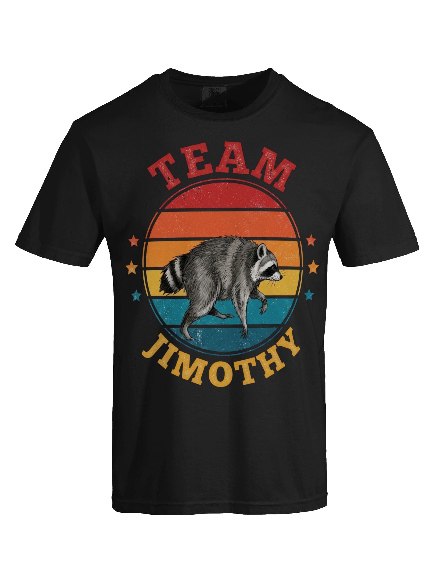 Team Jimothy Short Spine Raccoon T-Shirt — Vintage Graphic Tee product image (8)