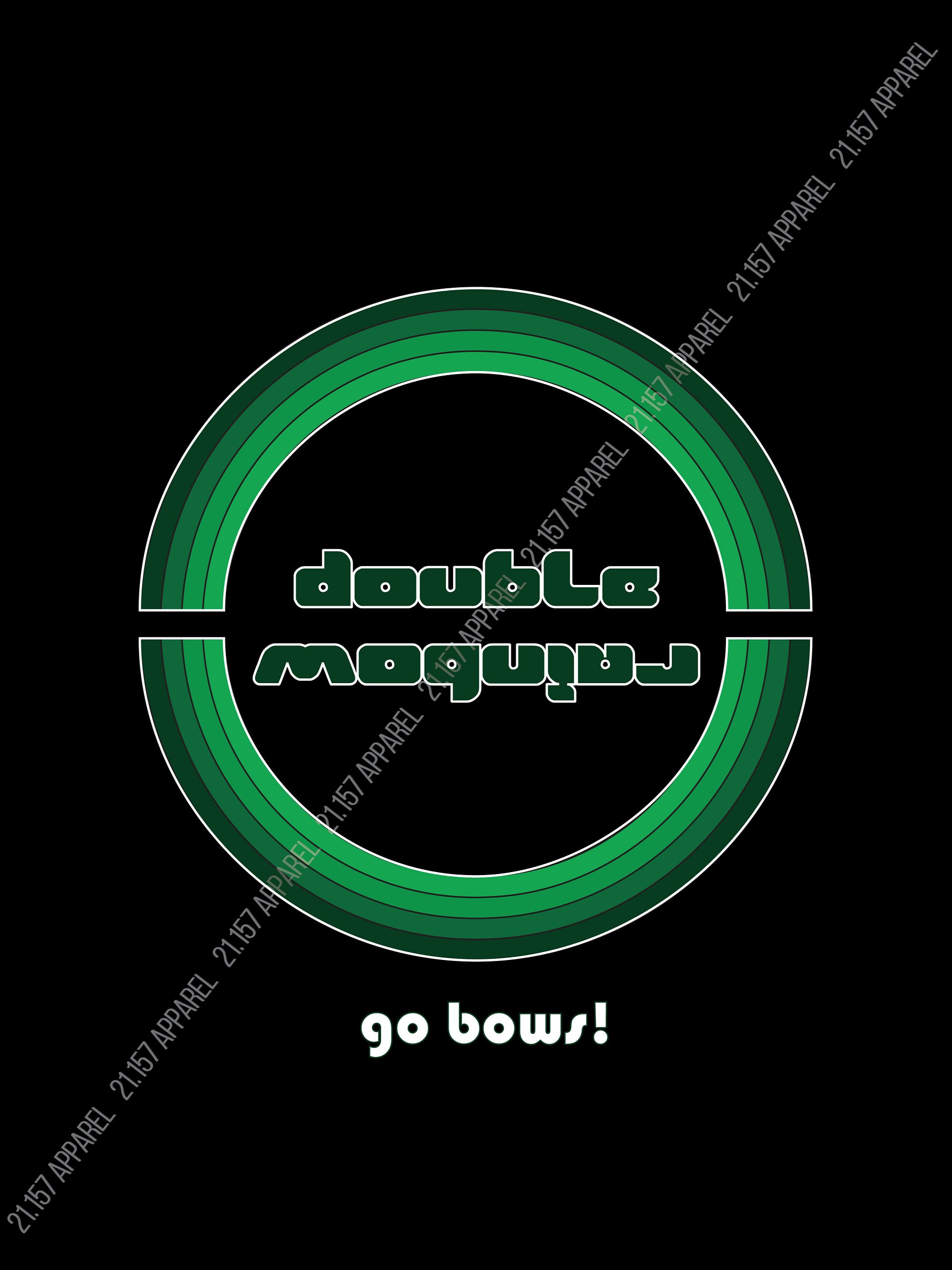 Double Rainbow (Greens), Go Bows! Shirt product image (5)
