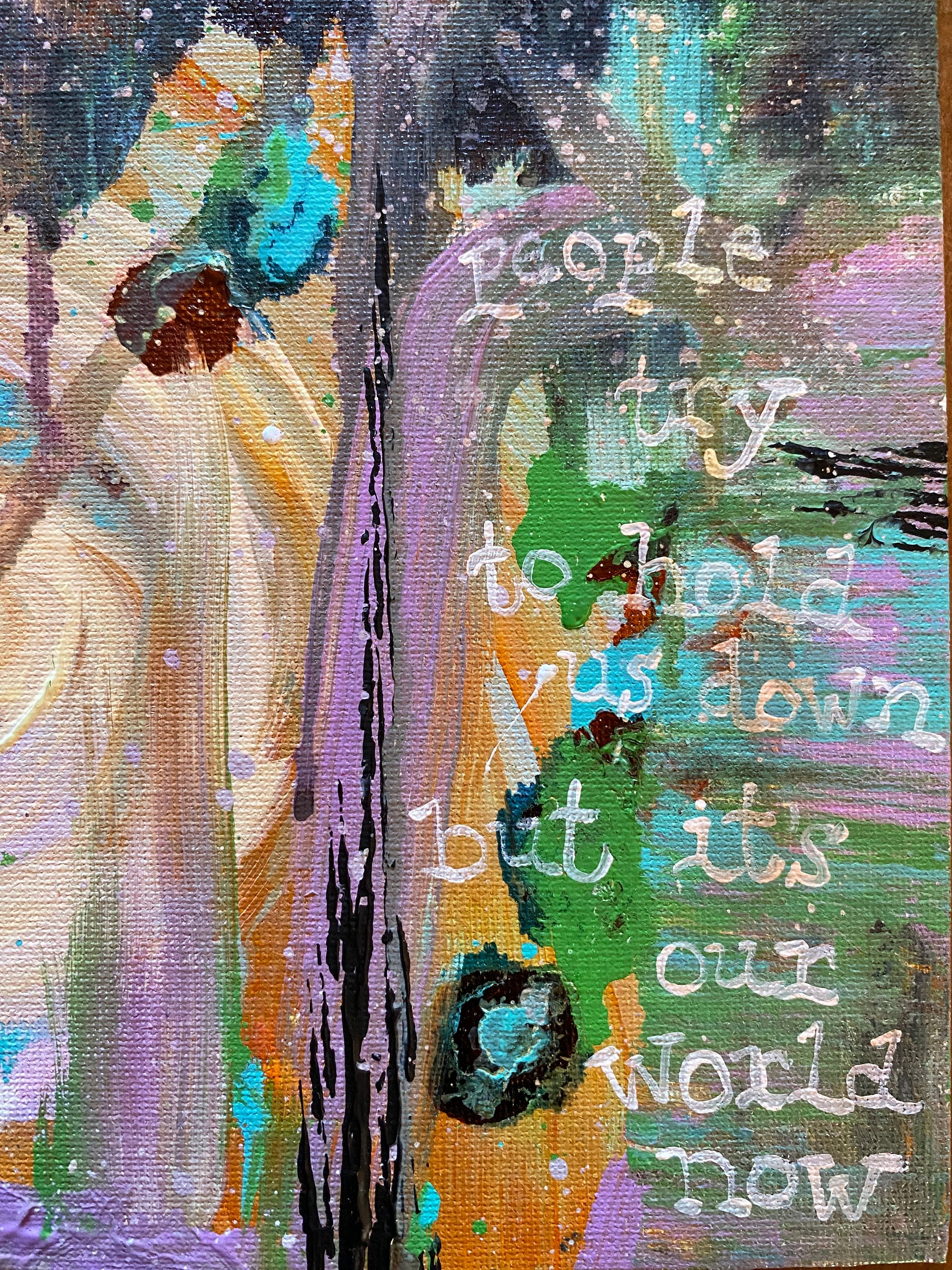 Our World Now - Satellite Eclipse Lyric Painting product image (6)