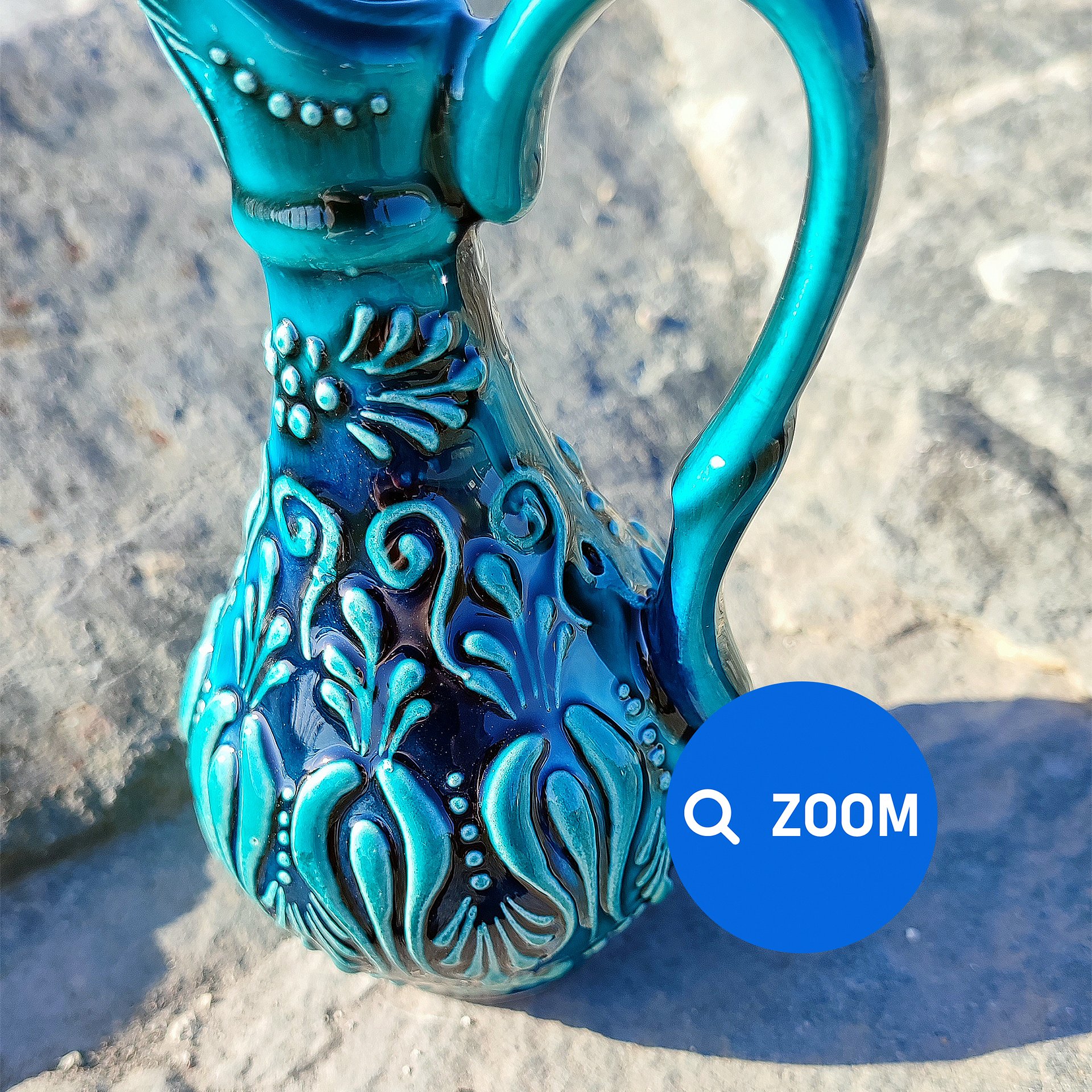 Handcrafted Ceramic Olive Oil Jug – Small Artisanal Oil Dispenser for Kitchen & Dining product image (6)