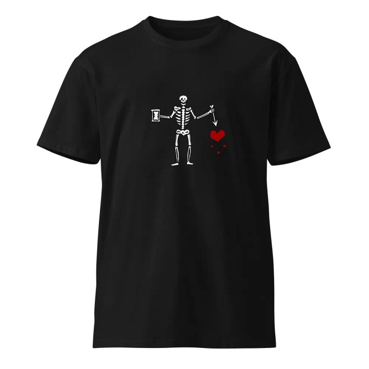 Skeleton Stabbing A Heart T-Shirt product image (1)