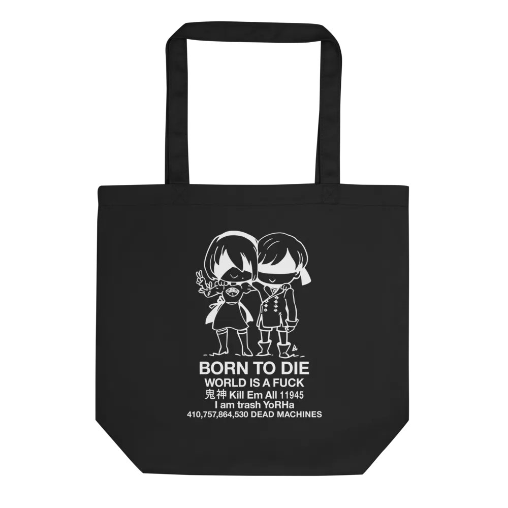 BORN TO DIE - TOTE BAG - BLACK product image (2)