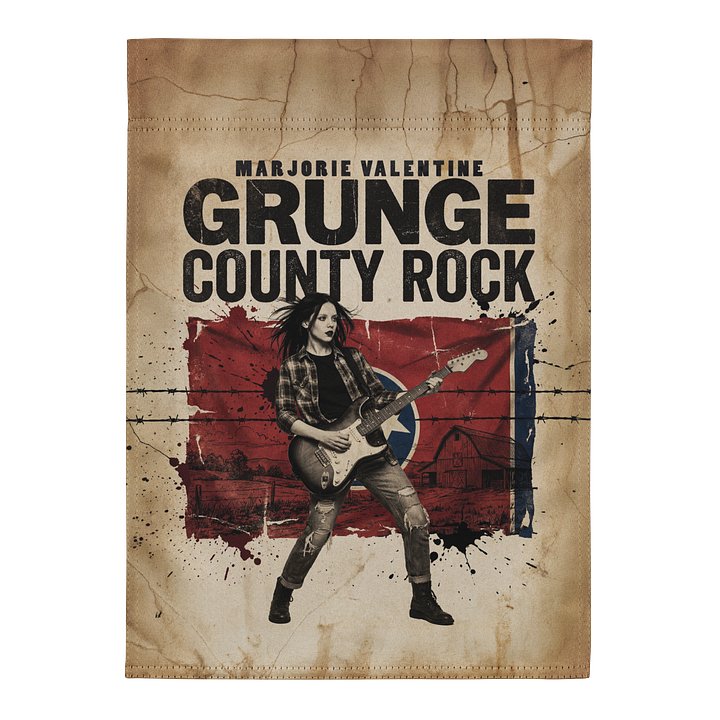 Grunge County Rock | Garden Flag product image (1)