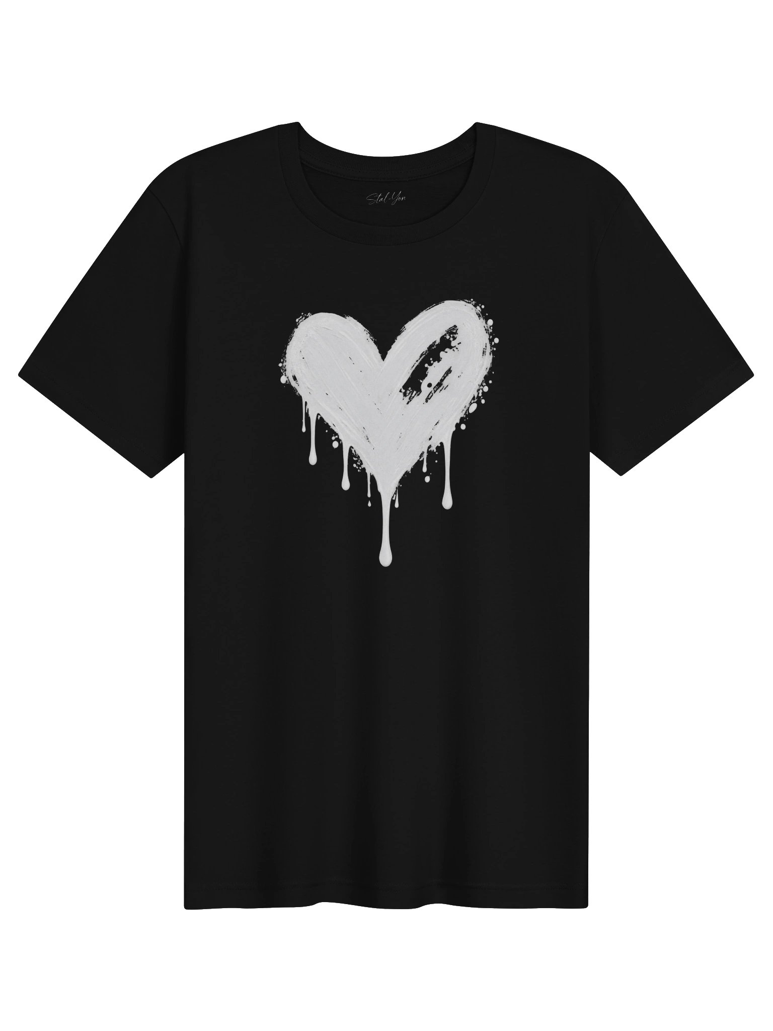 Leaking Heart in Black & White — Eternal Love Signature T-Shirt product image (2)