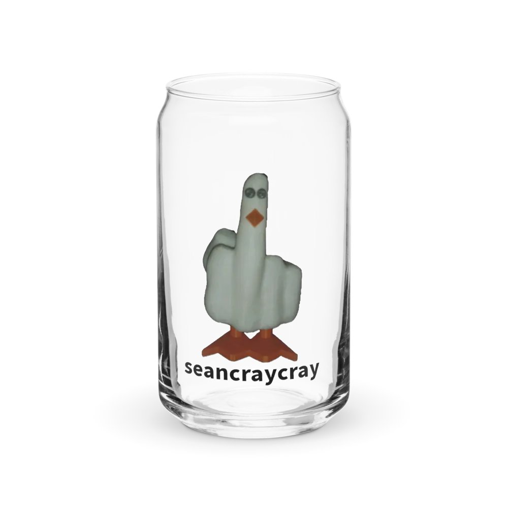 F*ck Duck 16oz coffee glass product image (2)