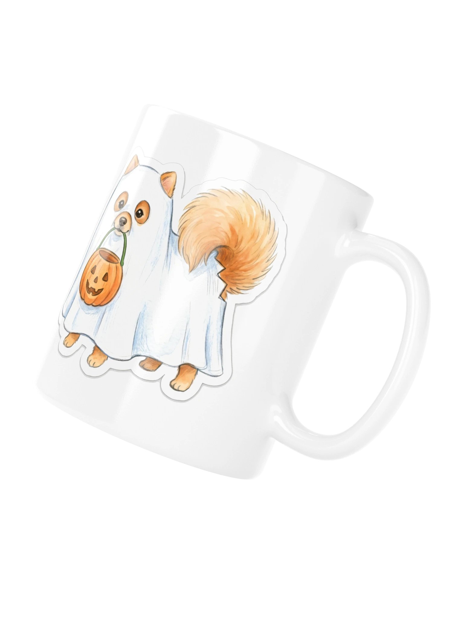 Little Ghost Pomeranian Mug product image (4)