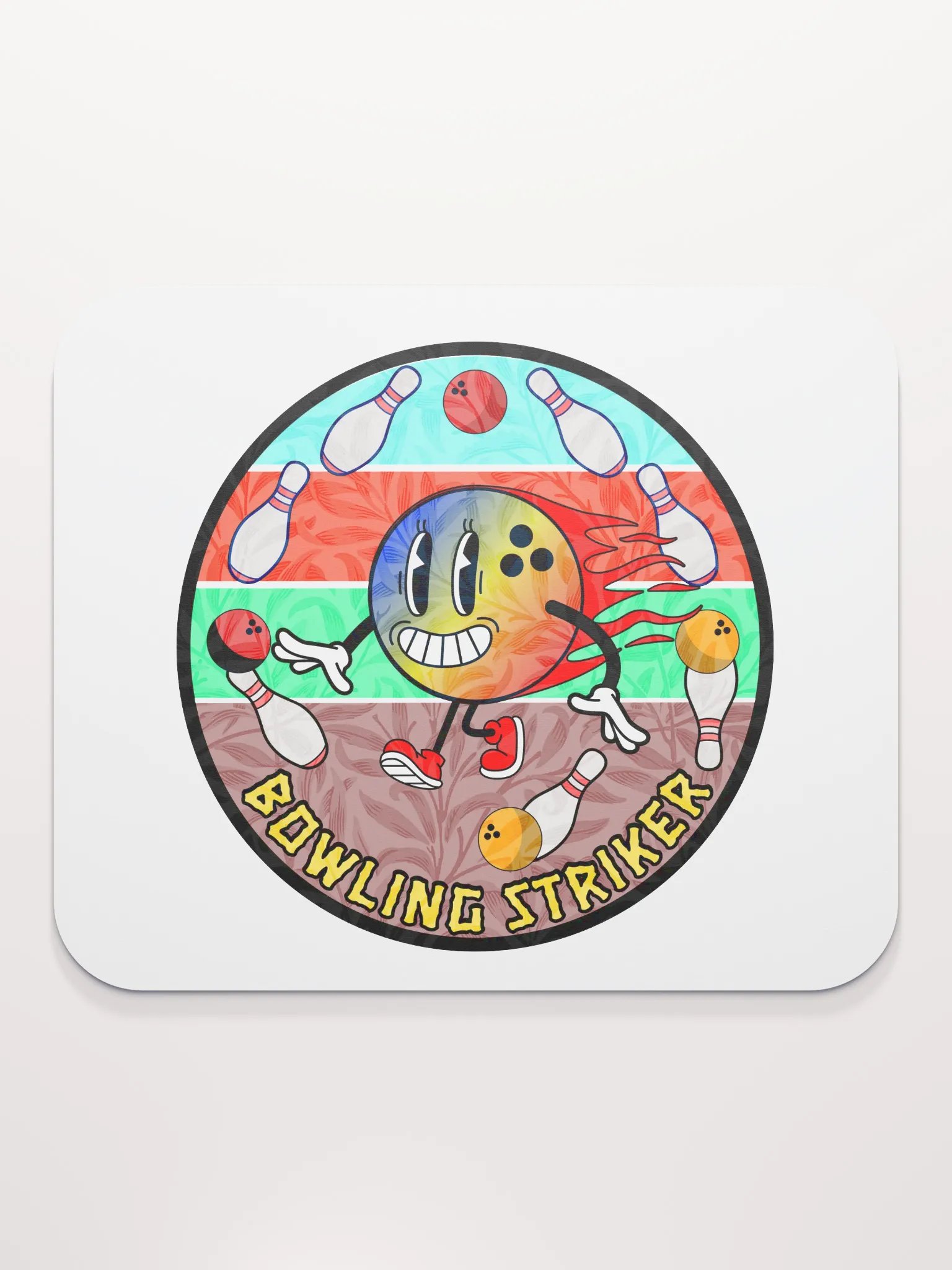 Bowling Striker Energetic Mouse Pad product image (1)