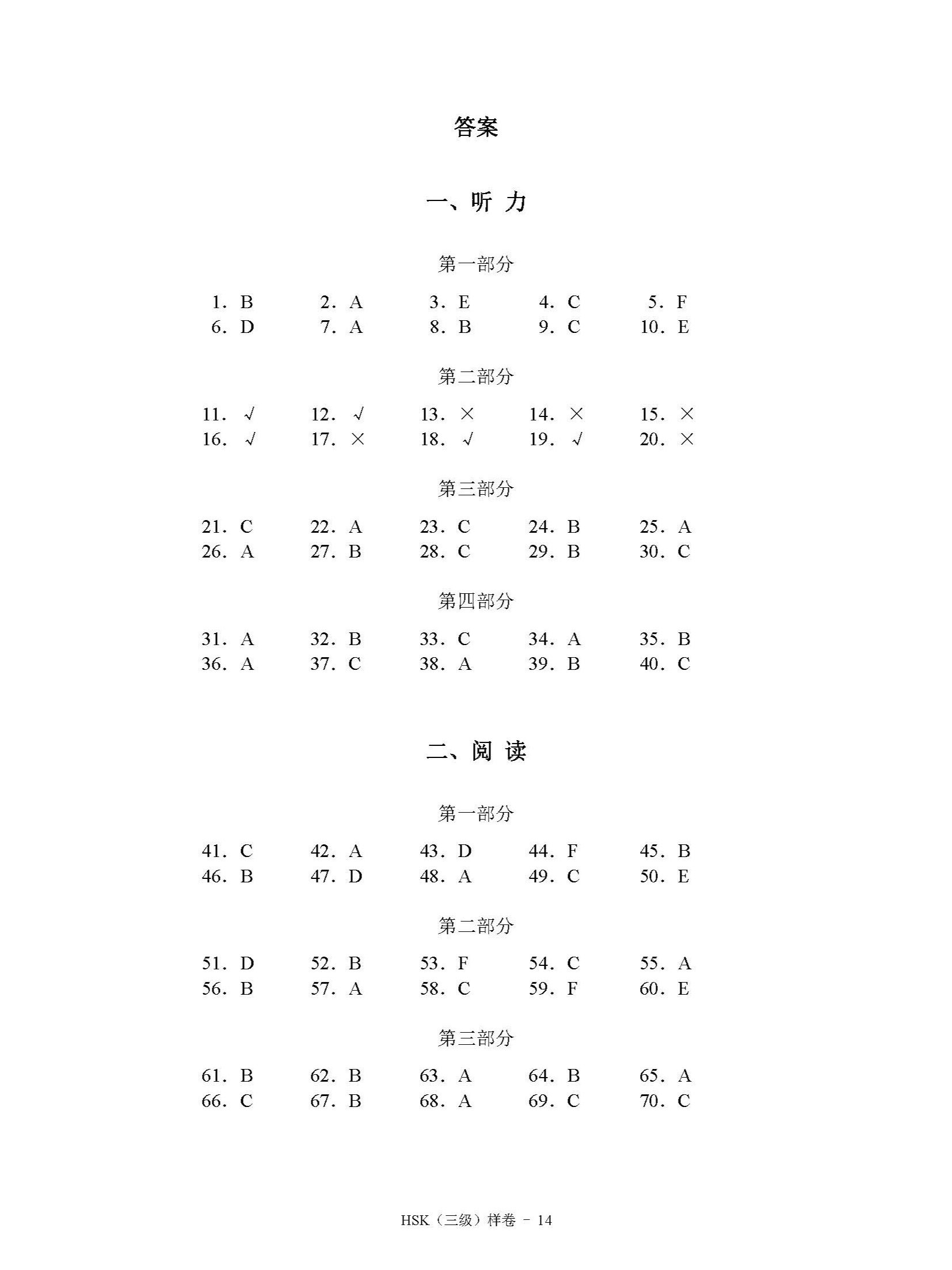 HSK 3 Booster Pack: Complete Mock Exams & Answer Keys (PDF) product image (6)