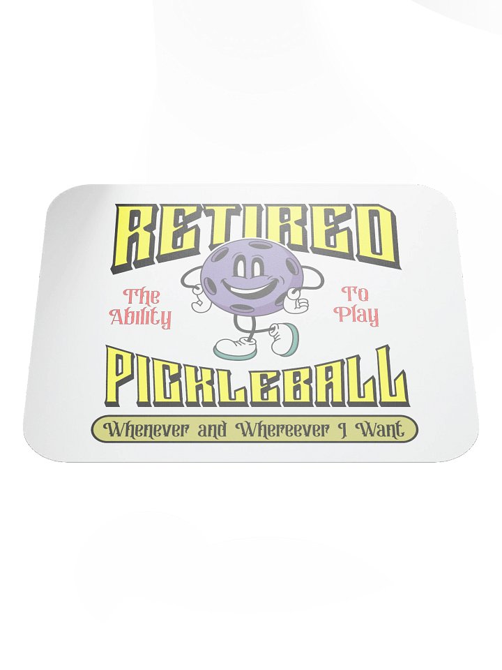 Retired Pickleball Classic Mouse Pad product image (2)