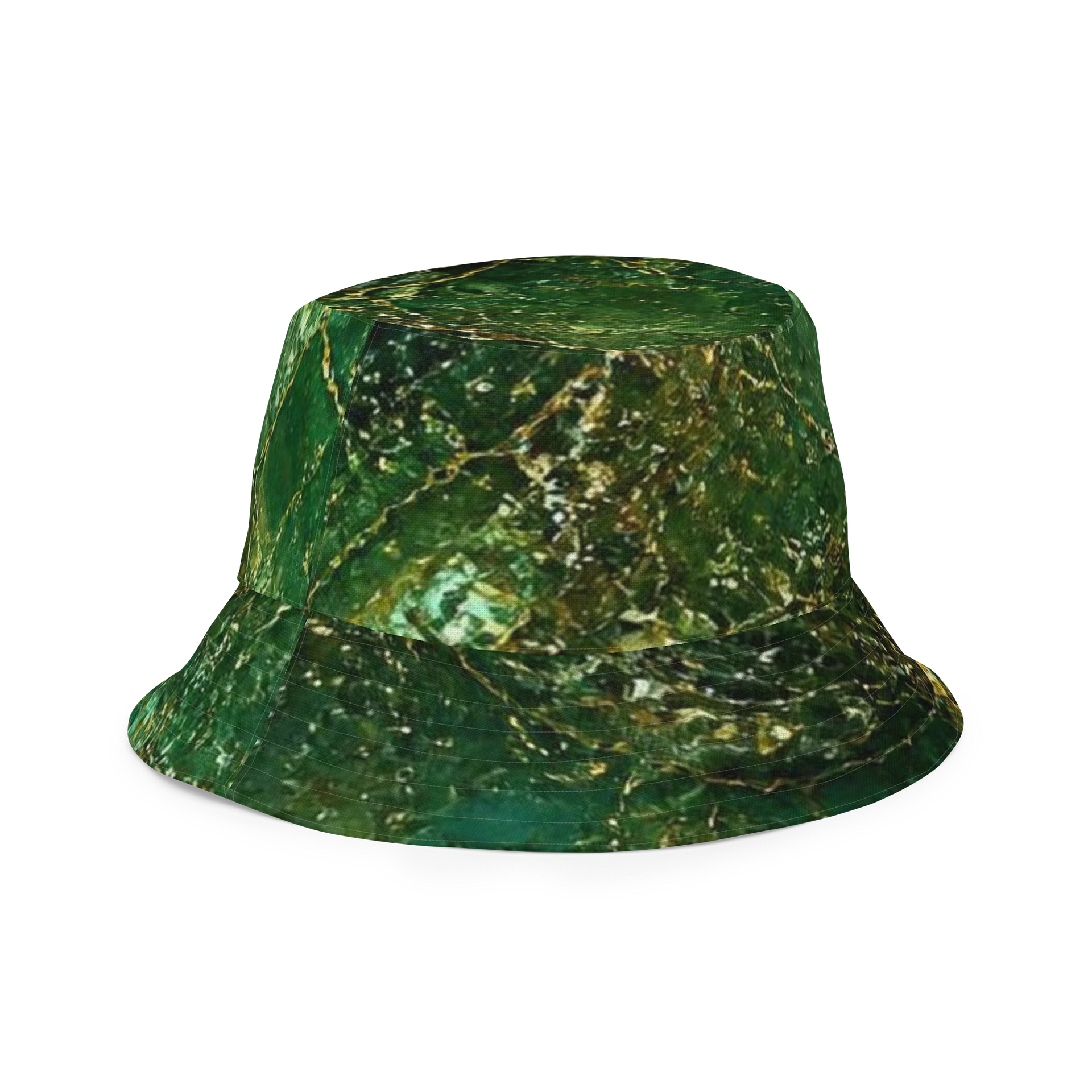 "A522" Emerald Gold Vein Bucket Hat product image (3)