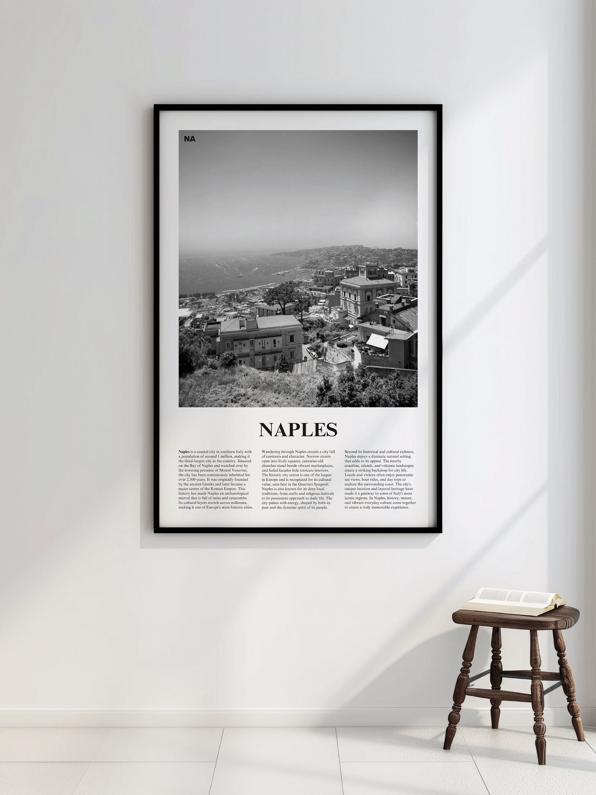 Naples 02 Newspaper Poster | Framed product image (2)