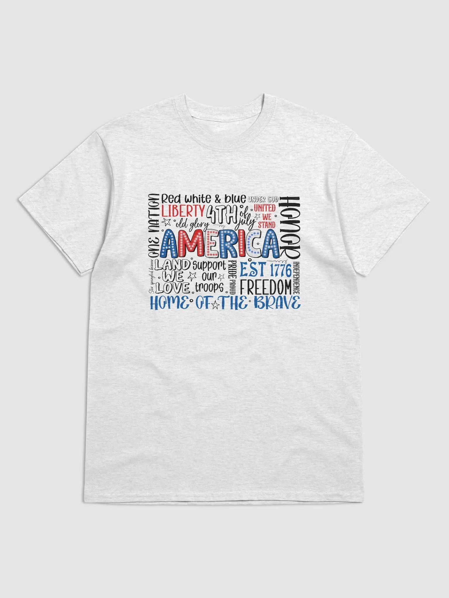 Patriotic Dotted America T-Shirt product image (2)