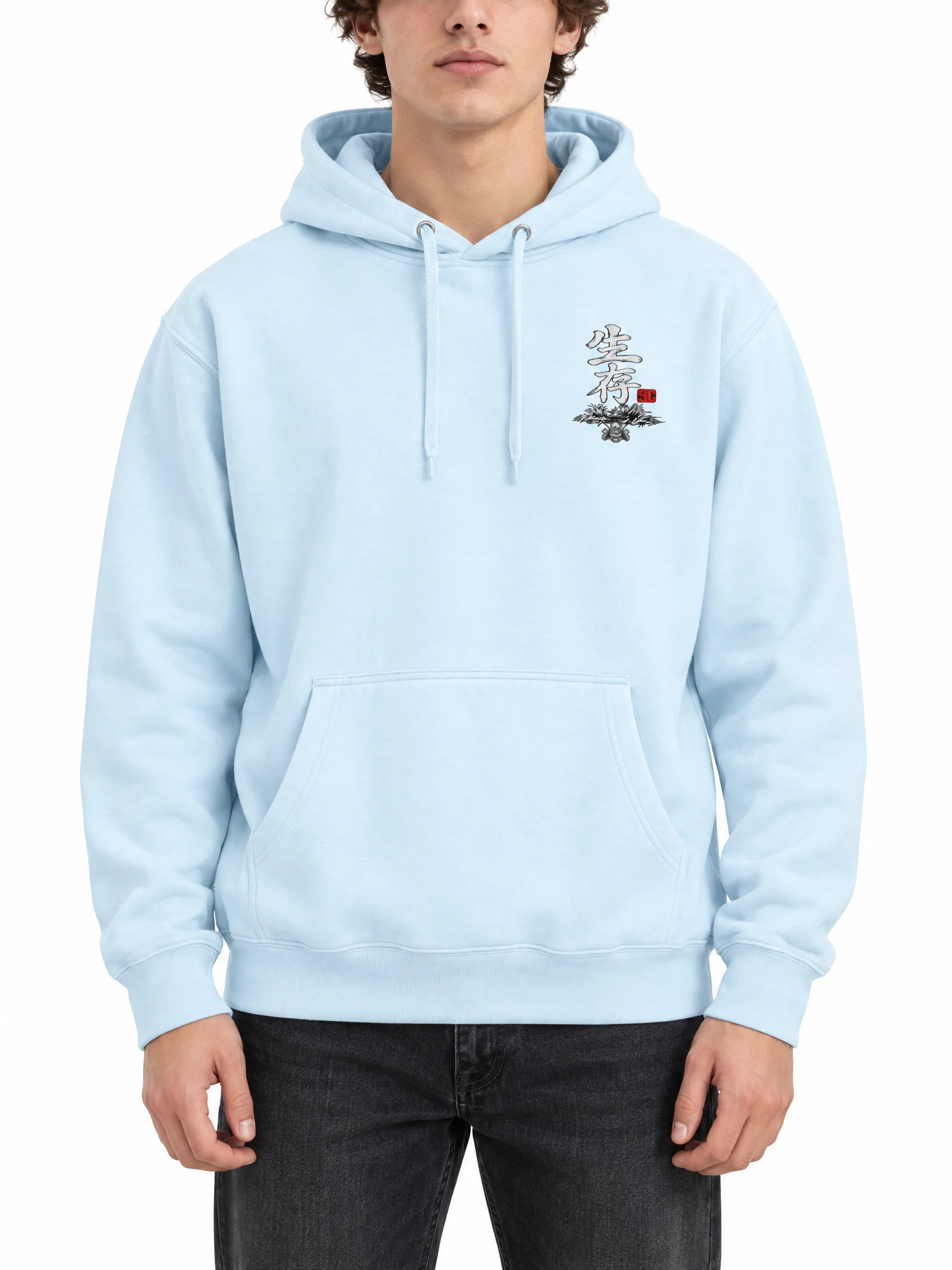 JAPANESE SAMURAI & DARK INK GRAPHIC HOODIE | DOUBLE-SIDED BUSHIDO STREETWEAR product image (4)