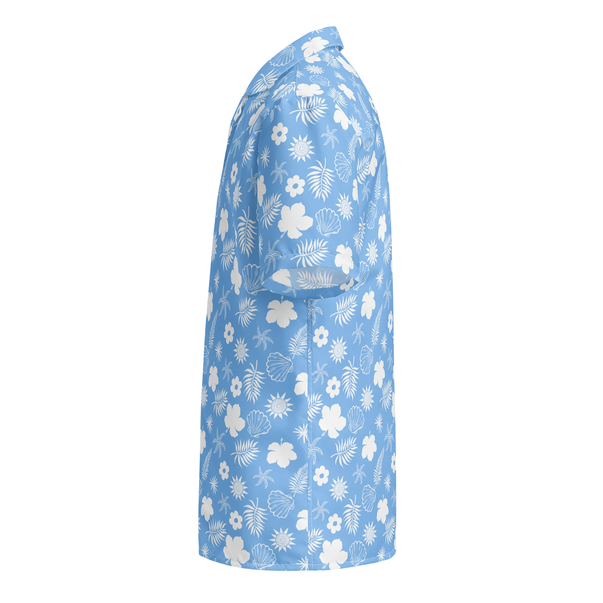 Minimalist Tropical Floral Bloom Hawaiian Shirt product image (3)