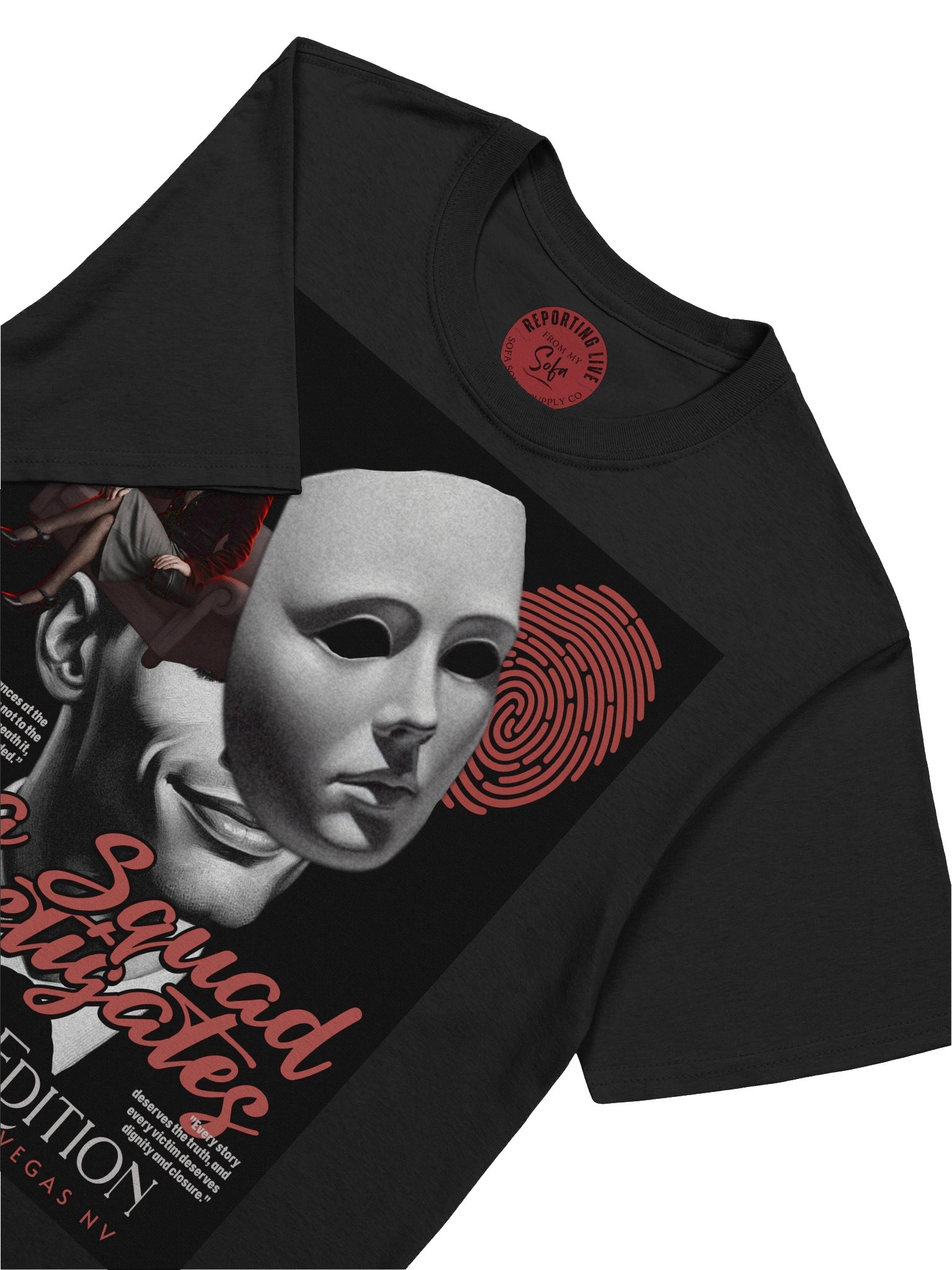 Sofa Squad Investigates Case File Shirt – CrimeCon 2026 Limited Edition product image (3)