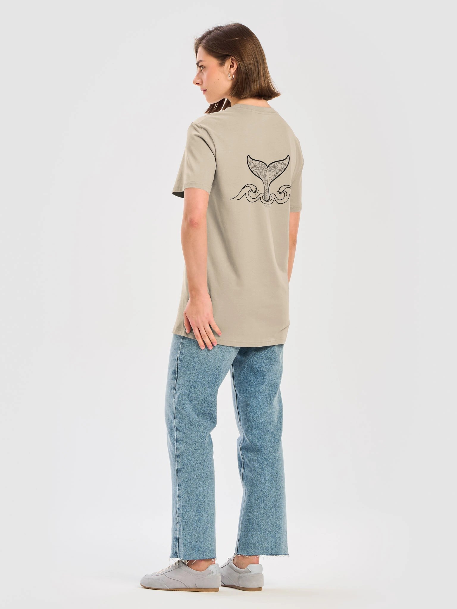 DELUXE "WHALE TAIL" ORGANIC COTTON TEE product image (46)