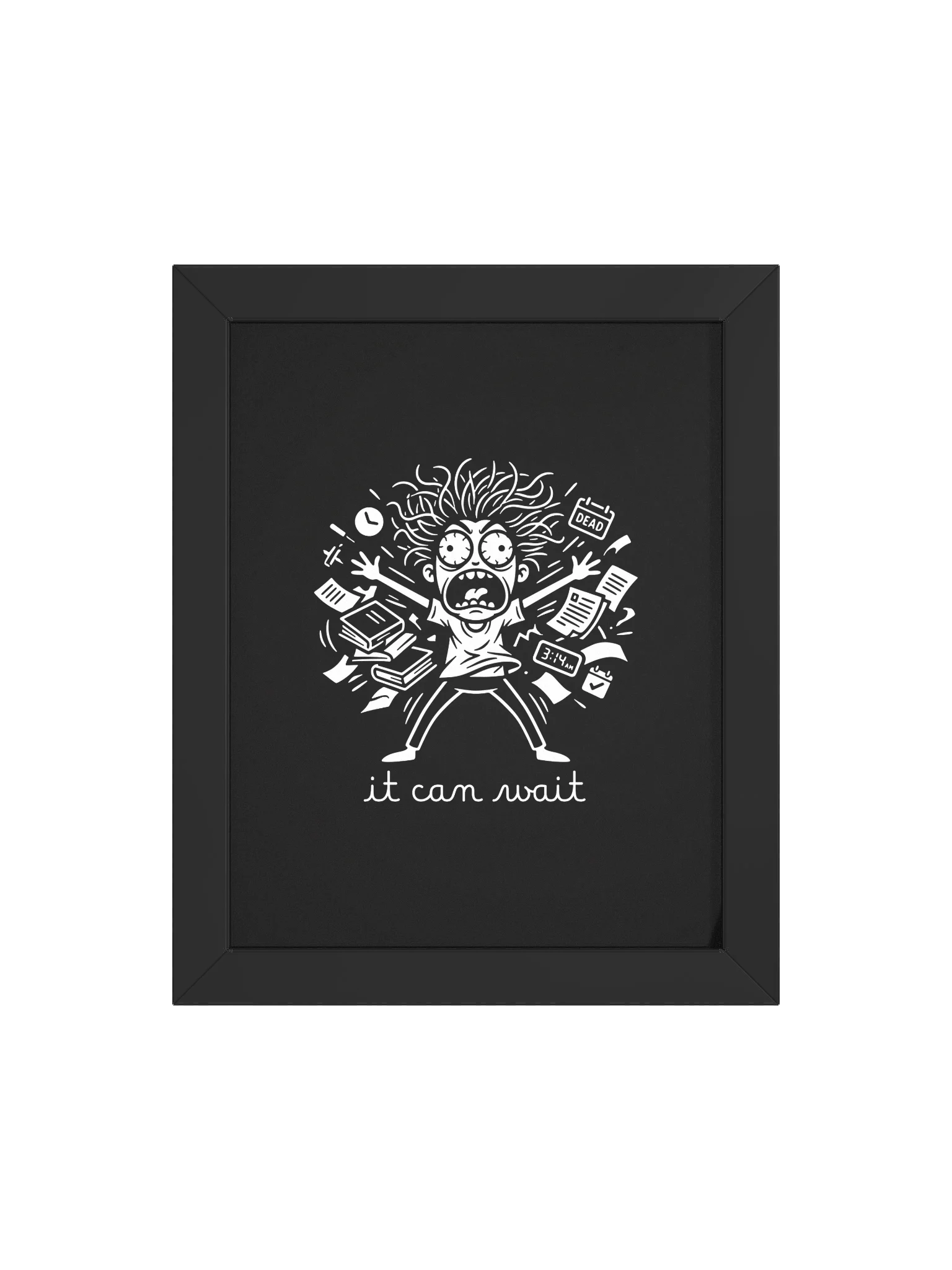 Night Anxiety Poster – It Can Wait Overthinking Wall Art product image (1)