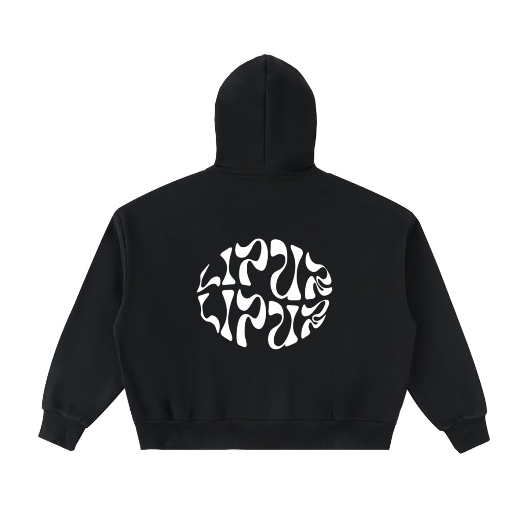 Lipur World - Fleeced Full-Zip Boxy Hoodie product image (2)