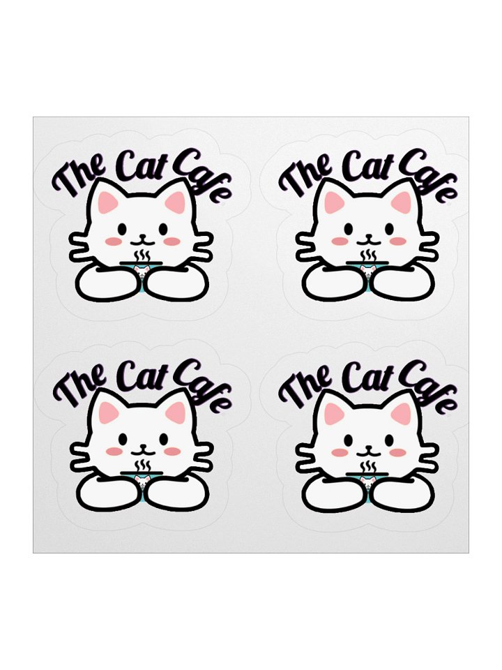 The Cat Cafe - Kiss Cut Stickers product image (1)