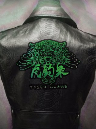 CP 2077 - Tiger Claws Luminous Rocker Vest [Prebuilt LED Jacket] product image (1)