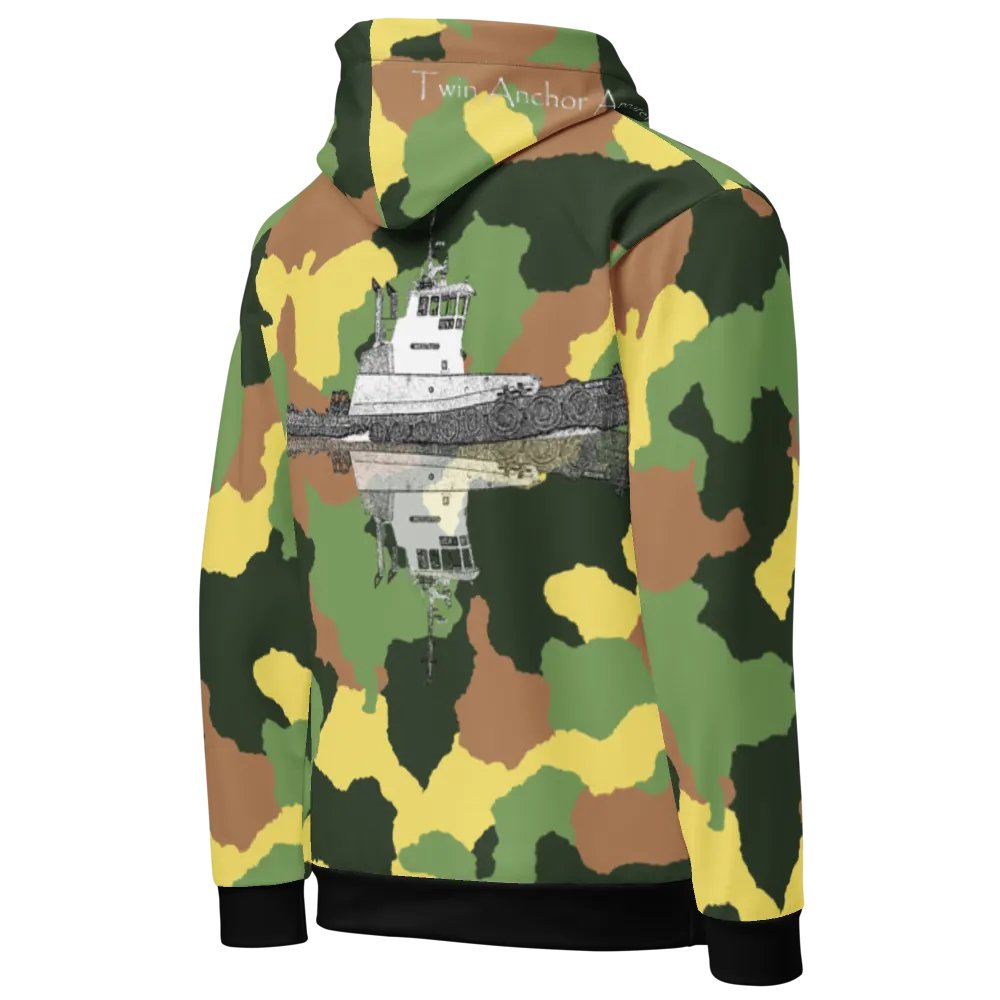 Tug Westrac & Reflection (Green Camouflage) – Performance Marine Wear | Twin Anchor Apparel North Current Line product image (10)