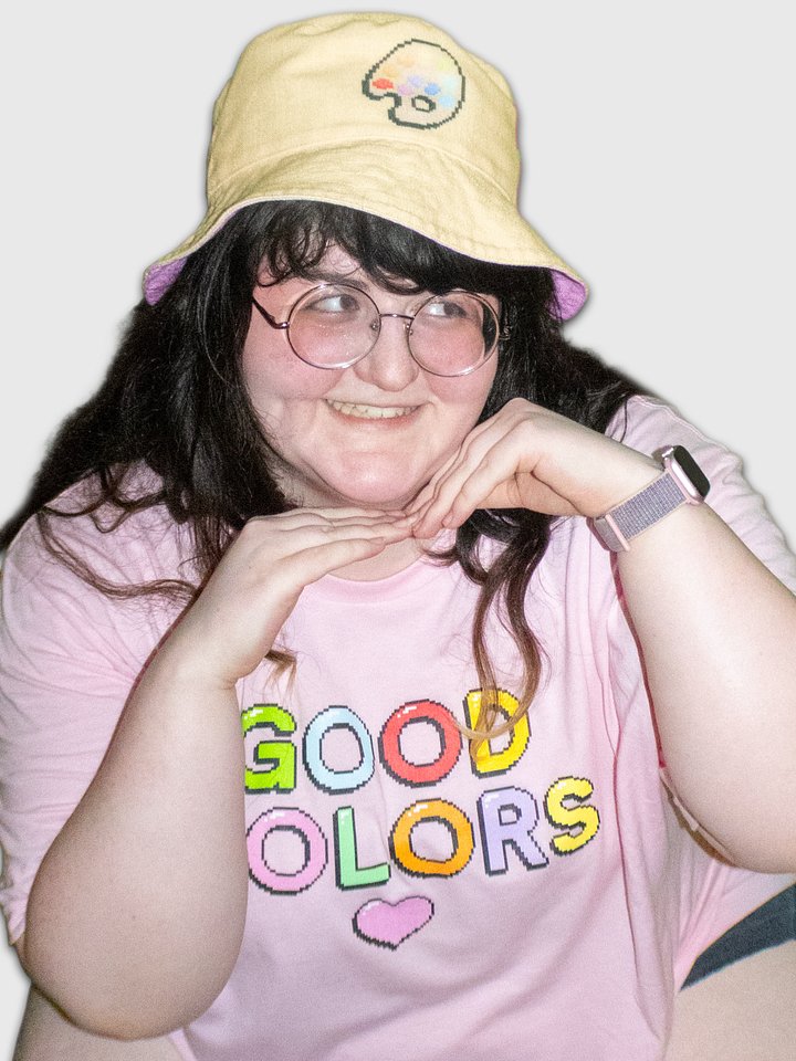 pixel pop reversable bucket hat product image (2)