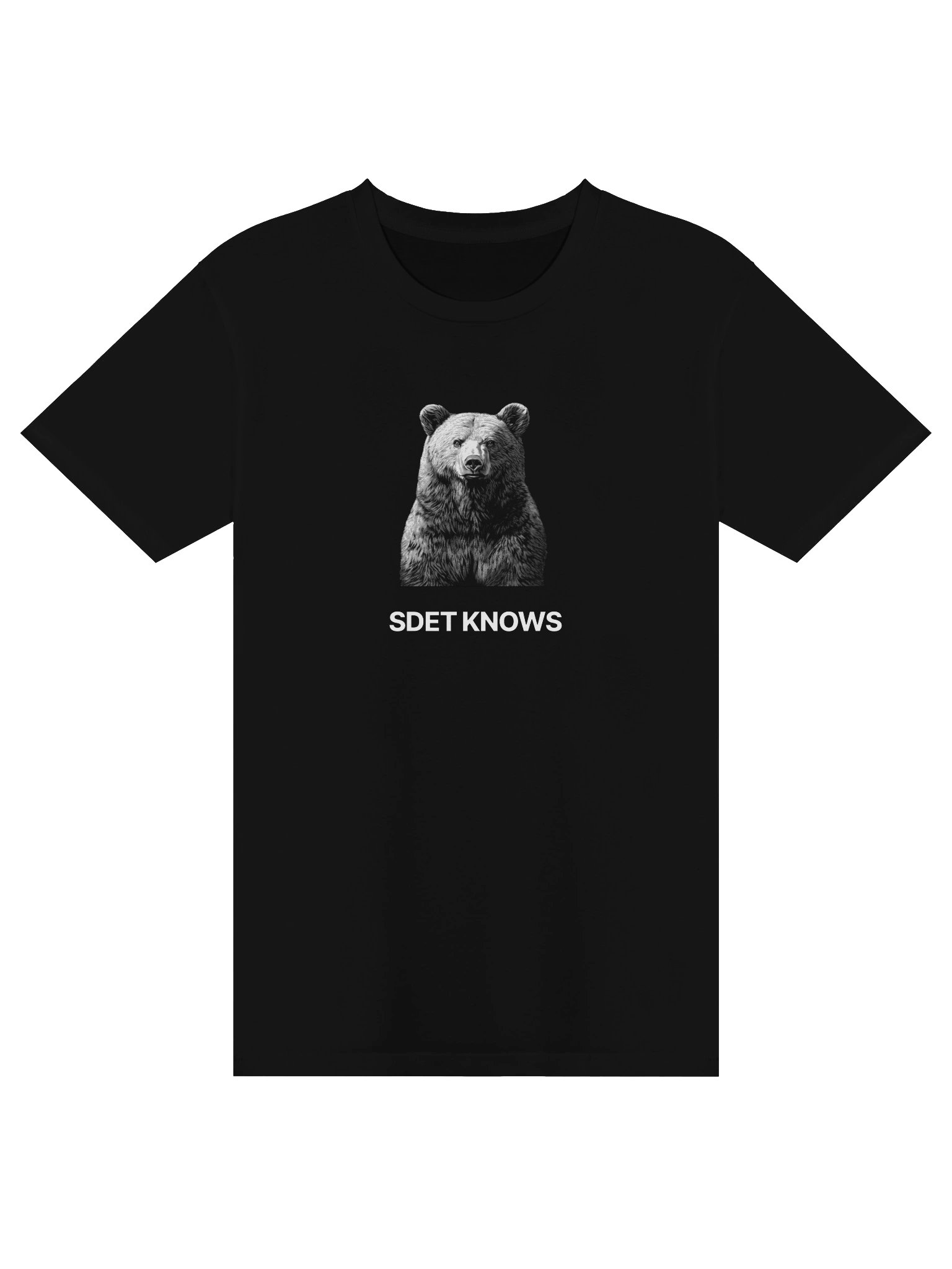 SDET KNOWS (Bear) - Dark product image (1)